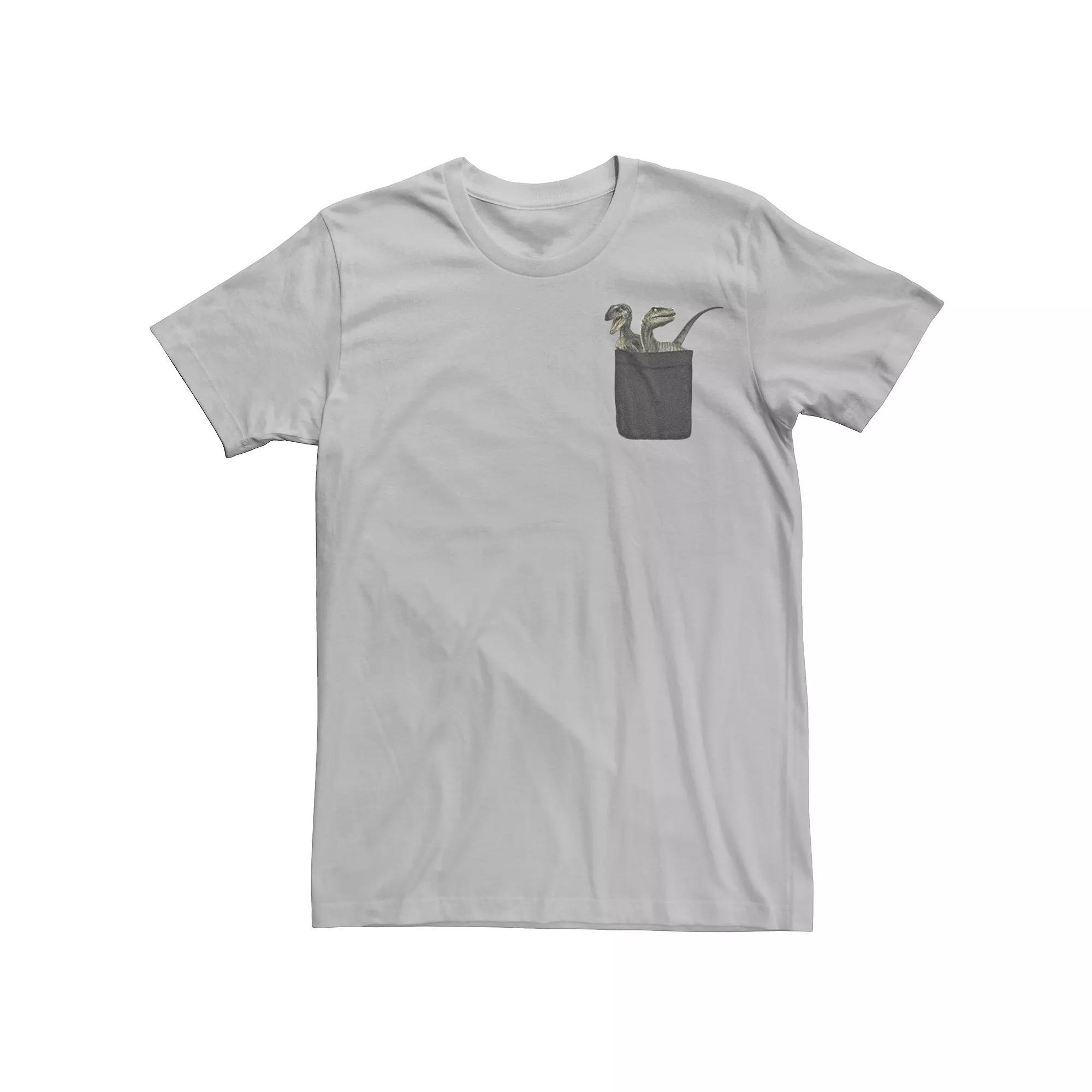 Men's Jurassic World Pocket Raptors Paint Splatter Graphic Tee,  Product Image