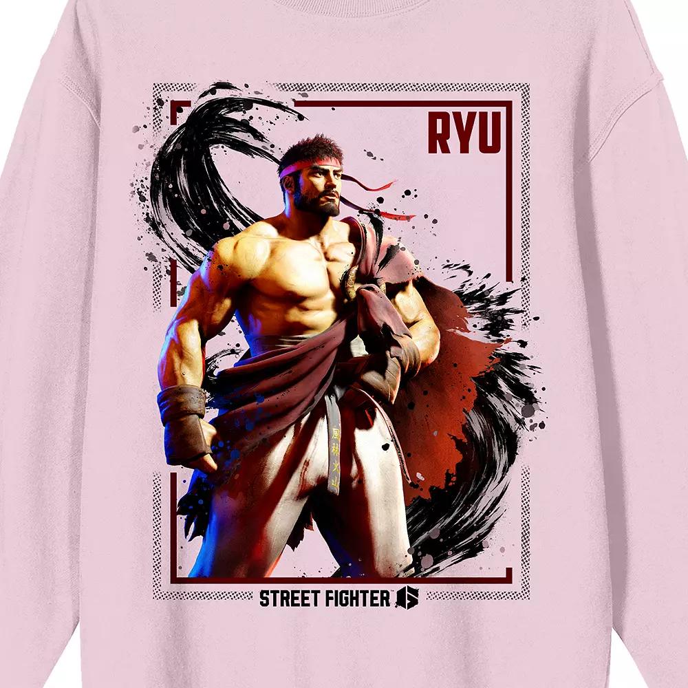 Men's Street Fighter VI Ryu In Box Graphic Tee, Size: Large, Pink Product Image