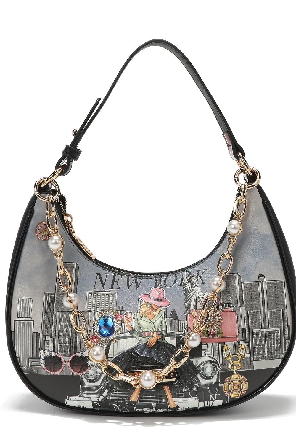 PEARL CHAIN LINK SHOULDER BAG Product Image