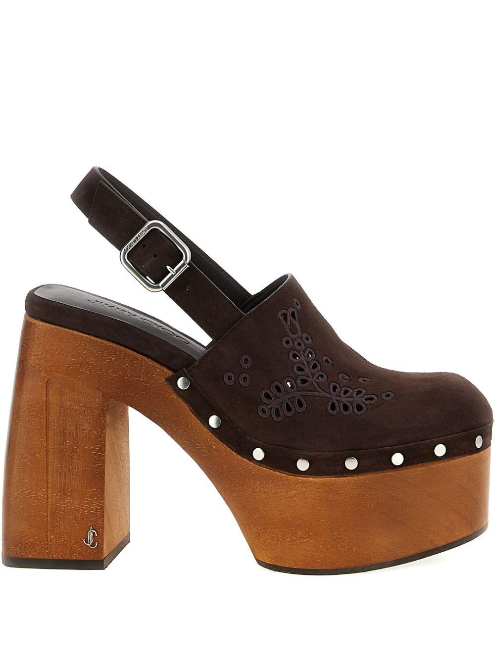 135mm Alida sangallo-embroidered platform pumps Product Image