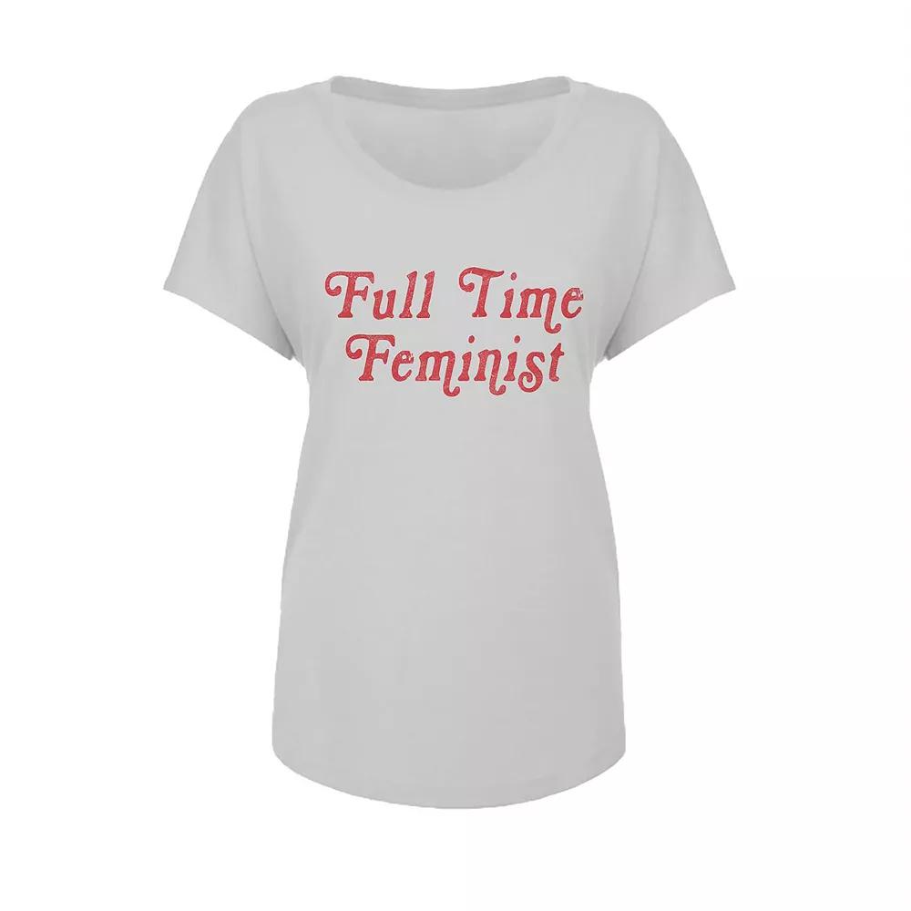 Junior's Grayson Threads Full Time Graphic Tee, Women's,  Product Image