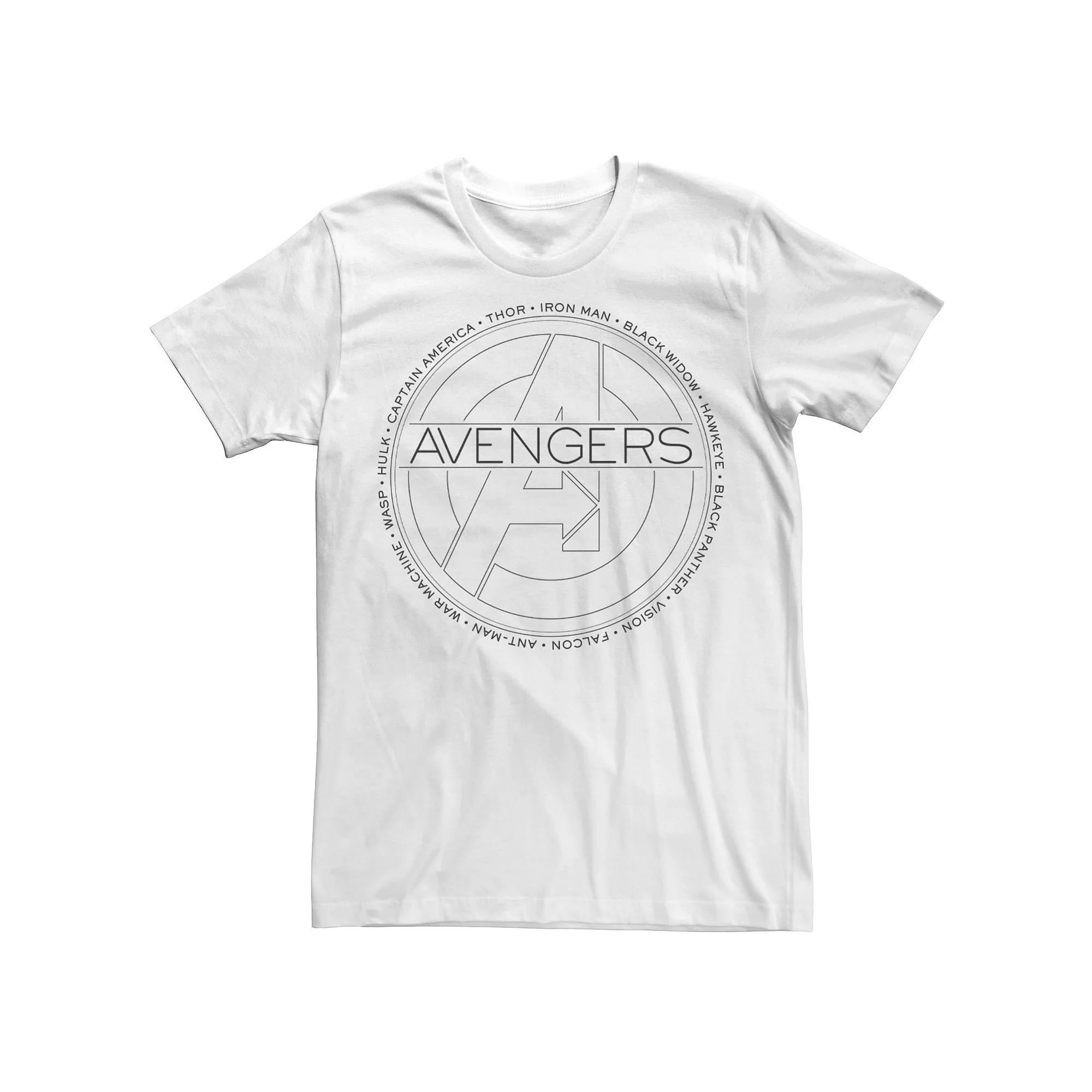 Men's Marvel Avengers Circle Text Name Logo Tee,  Product Image