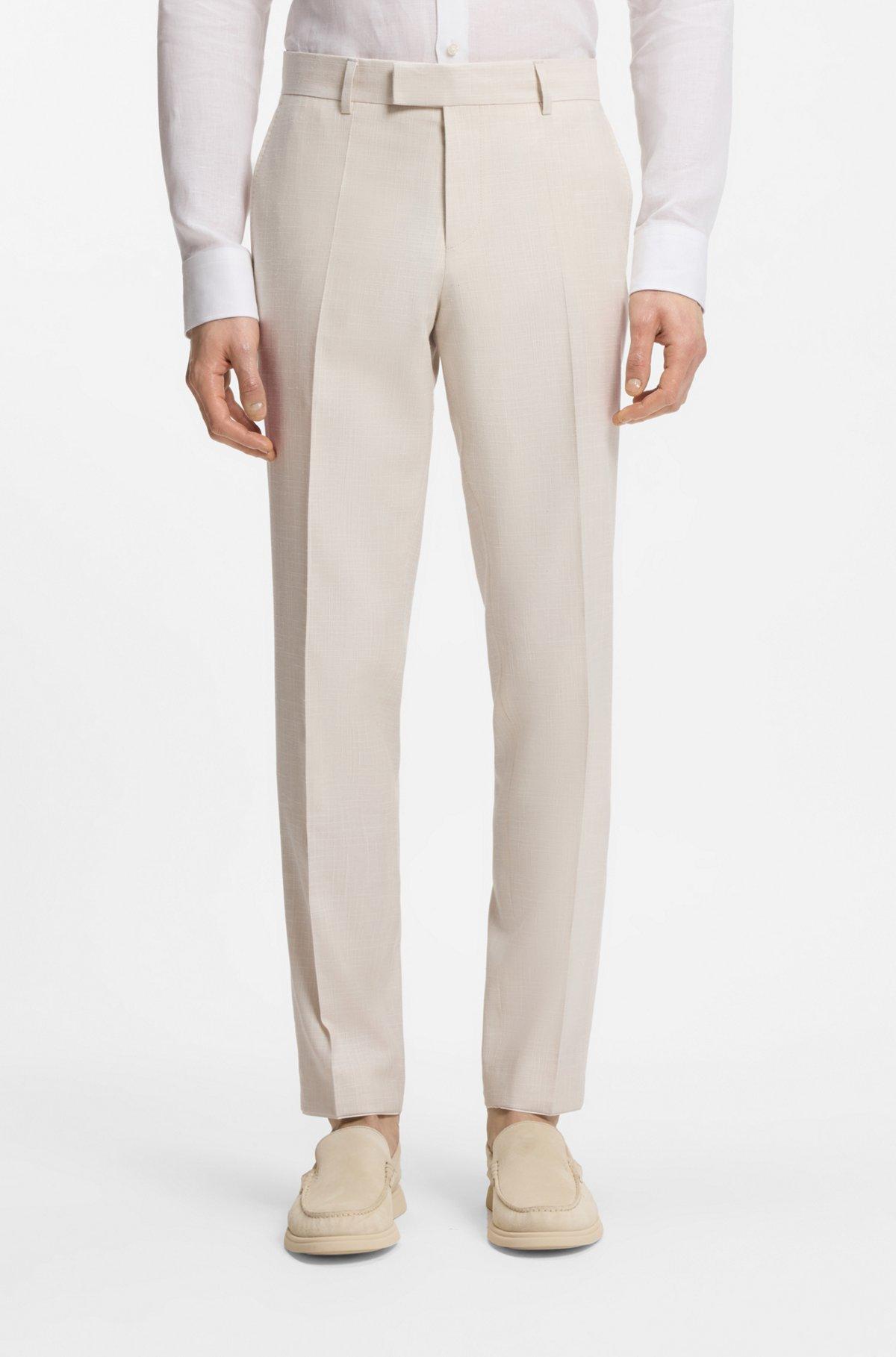 Two-piece slim-fit suit in stretch fabric Product Image