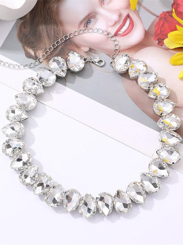 Chains Rhine Stones Necklaces Accessories Product Image