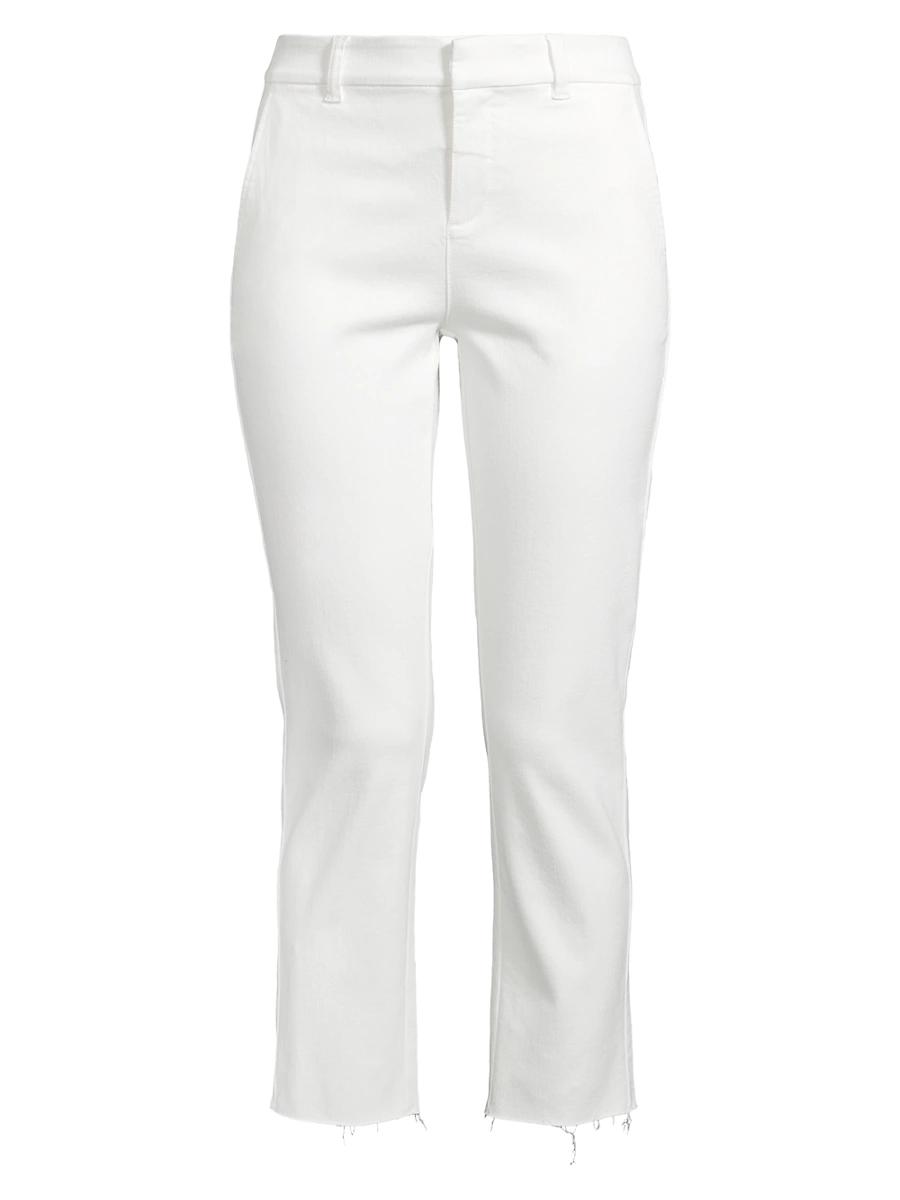 Womens Straight-Leg Ankle Denim Trousers Product Image