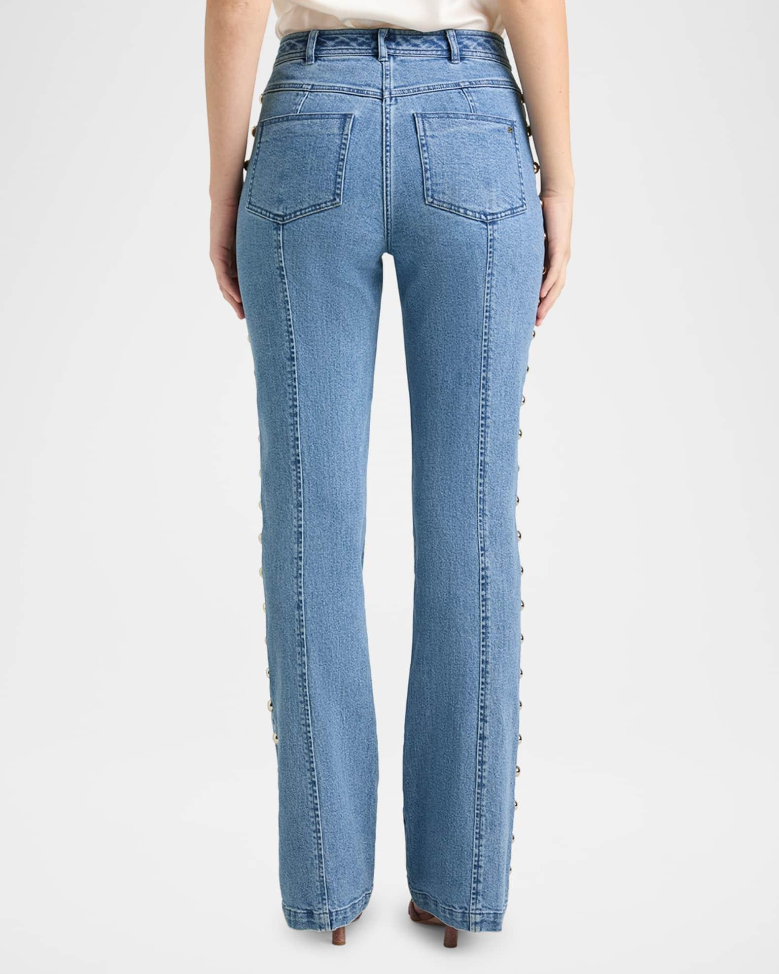 Shailene Studded Flare Jeans Product Image
