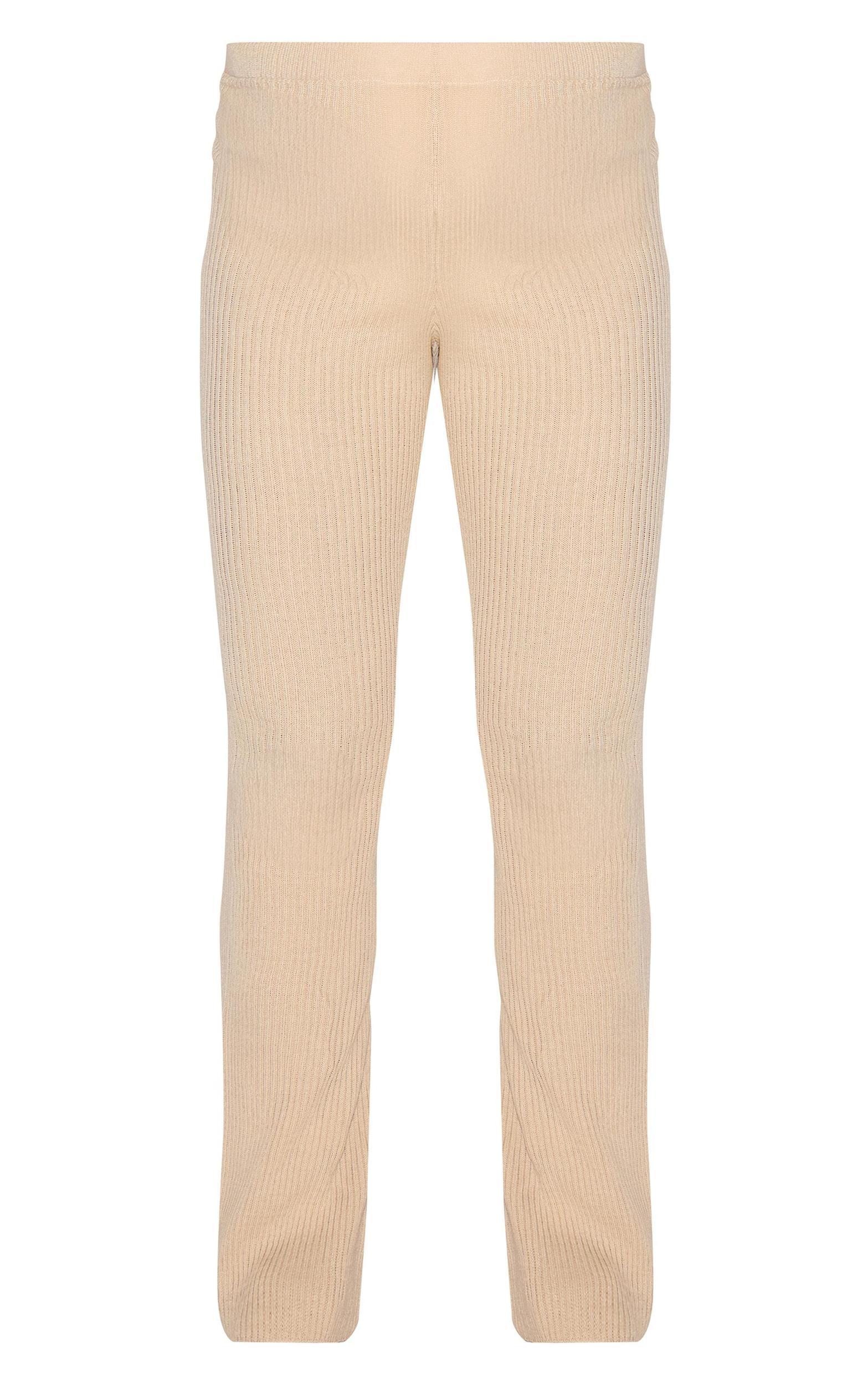 Maternity Oatmeal Rib Knit Flared Pants Product Image