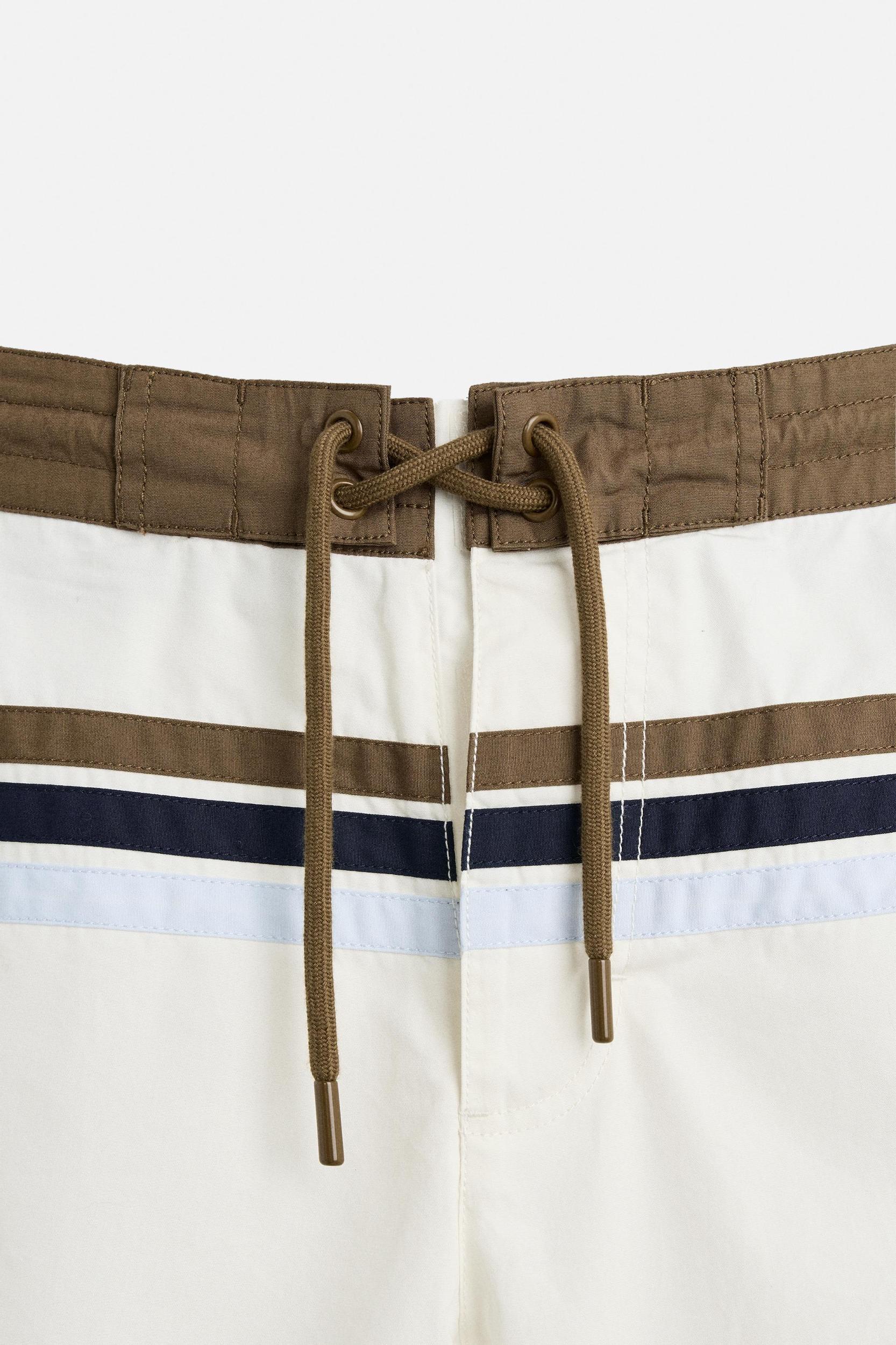 STRIPED LONG SWIMSUIT Product Image