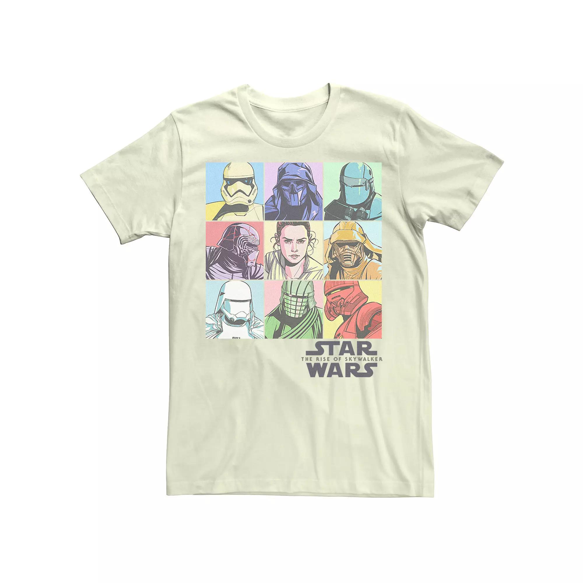 Men's Star Wars The Rise of Skywalker Pastel Character Bingo Graphic Tee,  Product Image