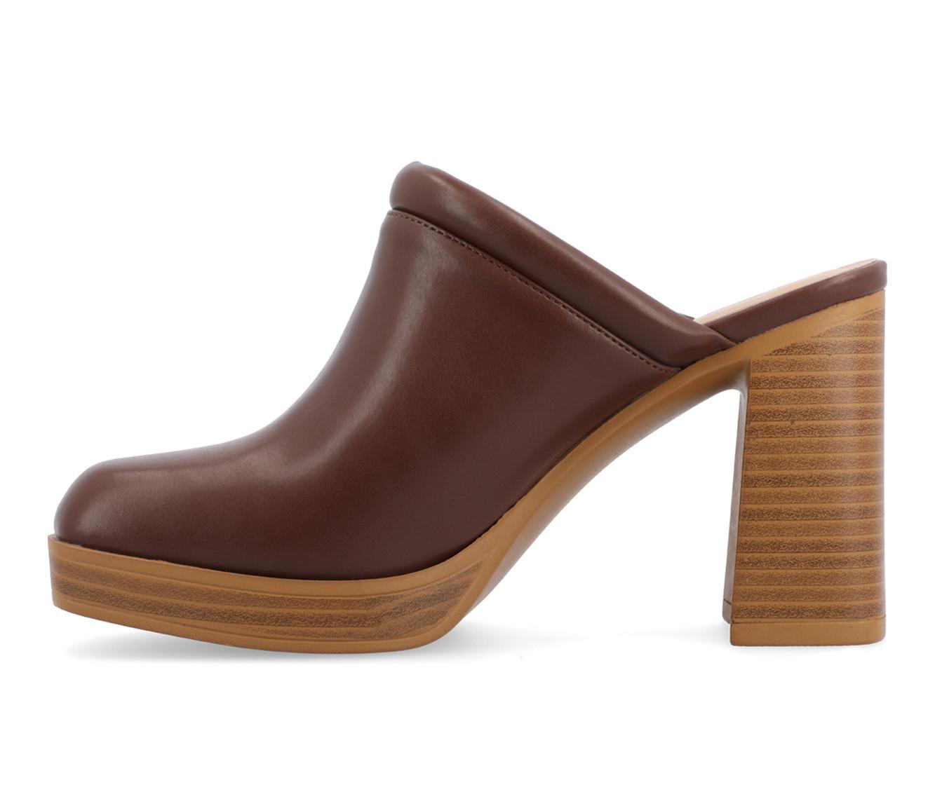 Women's Journee Collection Izara Block Heel Platform Clogs Product Image