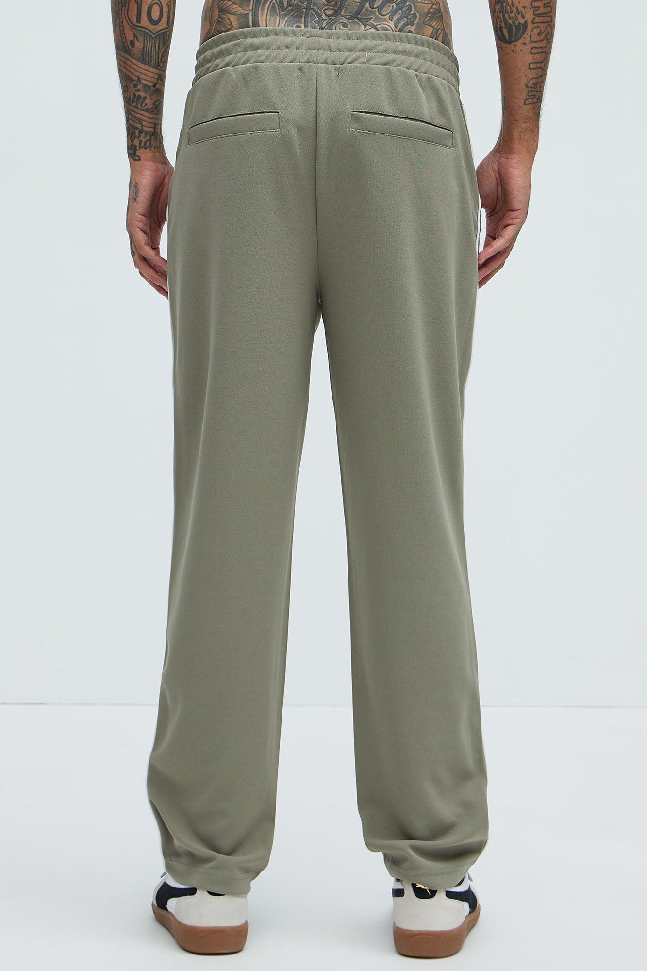 Terry Relaxed Trackpant - Olive Product Image