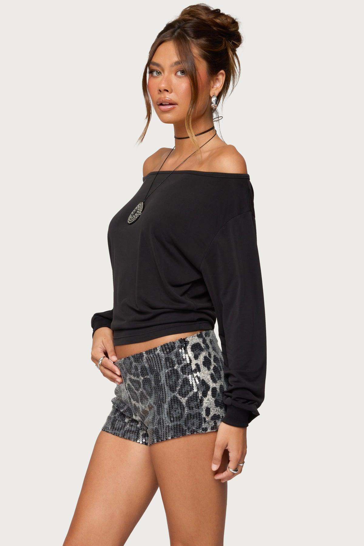 Nannie Off Shoulder Oversized Top Product Image
