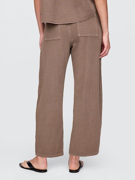 Cotton Gauze Easy Barrel Pants Product Image