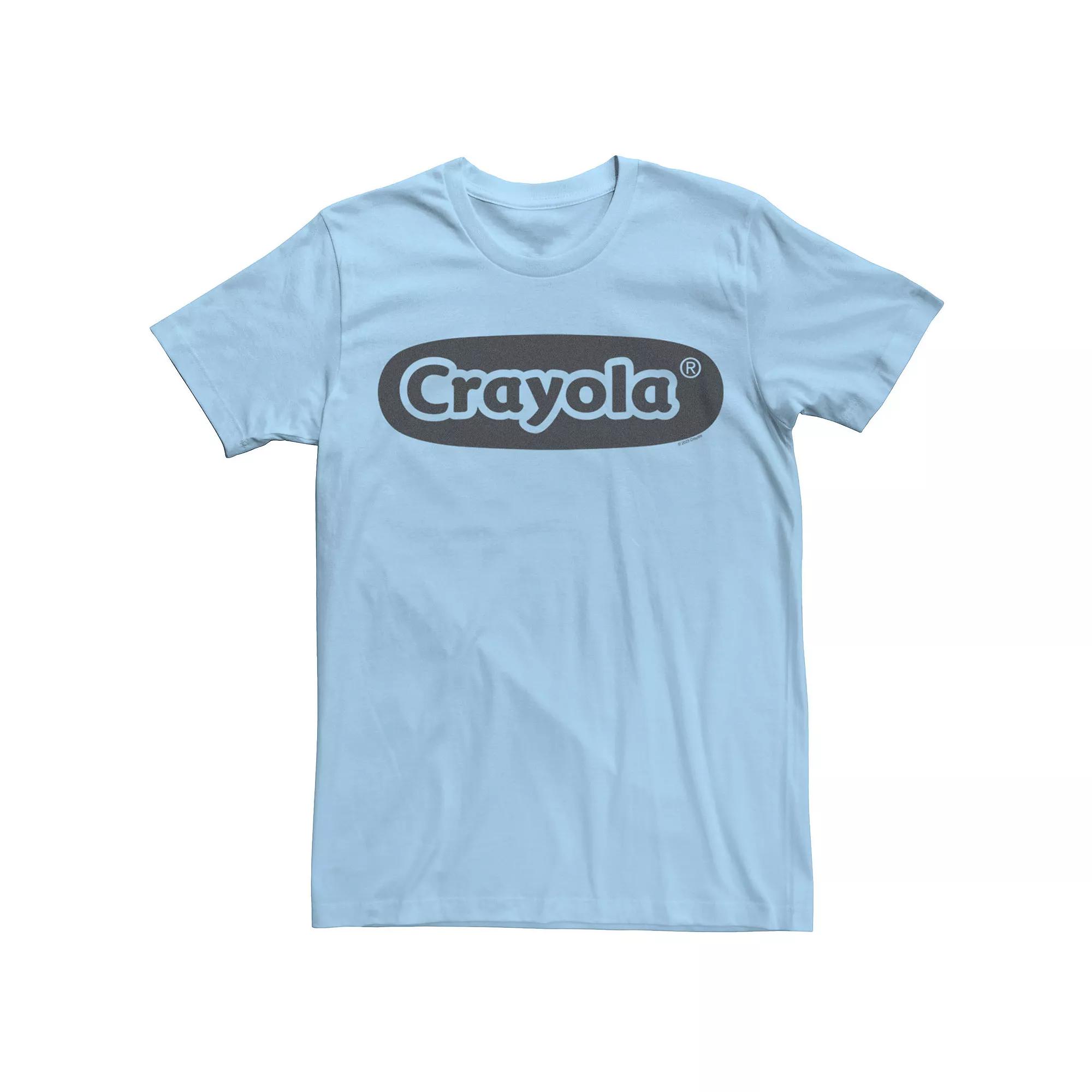 Men's Crayola Logo Graphic Tee, Size: Medium, Light Blue Product Image