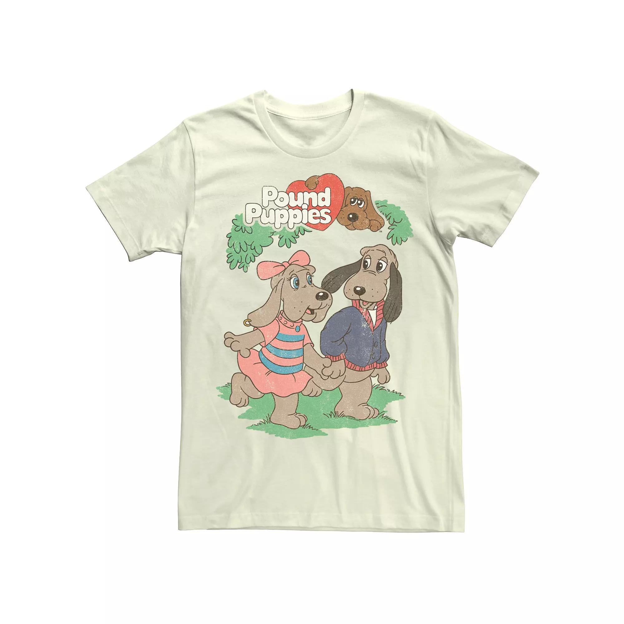 Men's Pound Puppies Puppy Couple Tee, Size: Medium, Natural Product Image