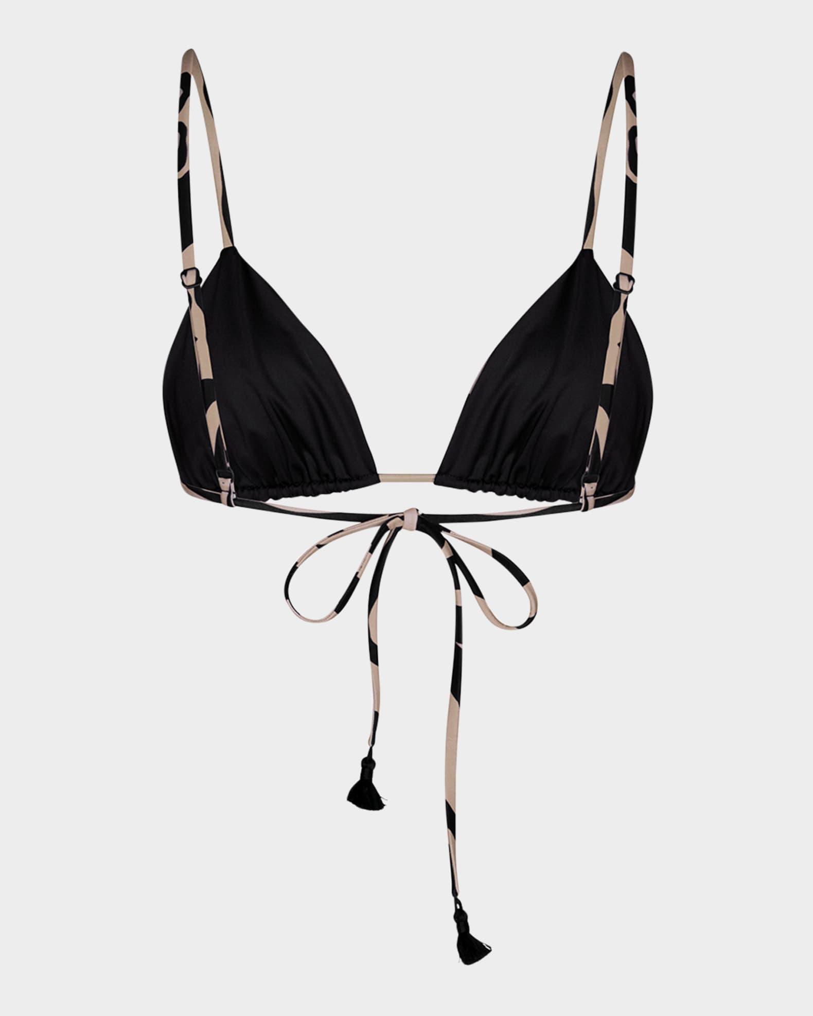 Zebra Konibo Triangle Bikini Top Product Image