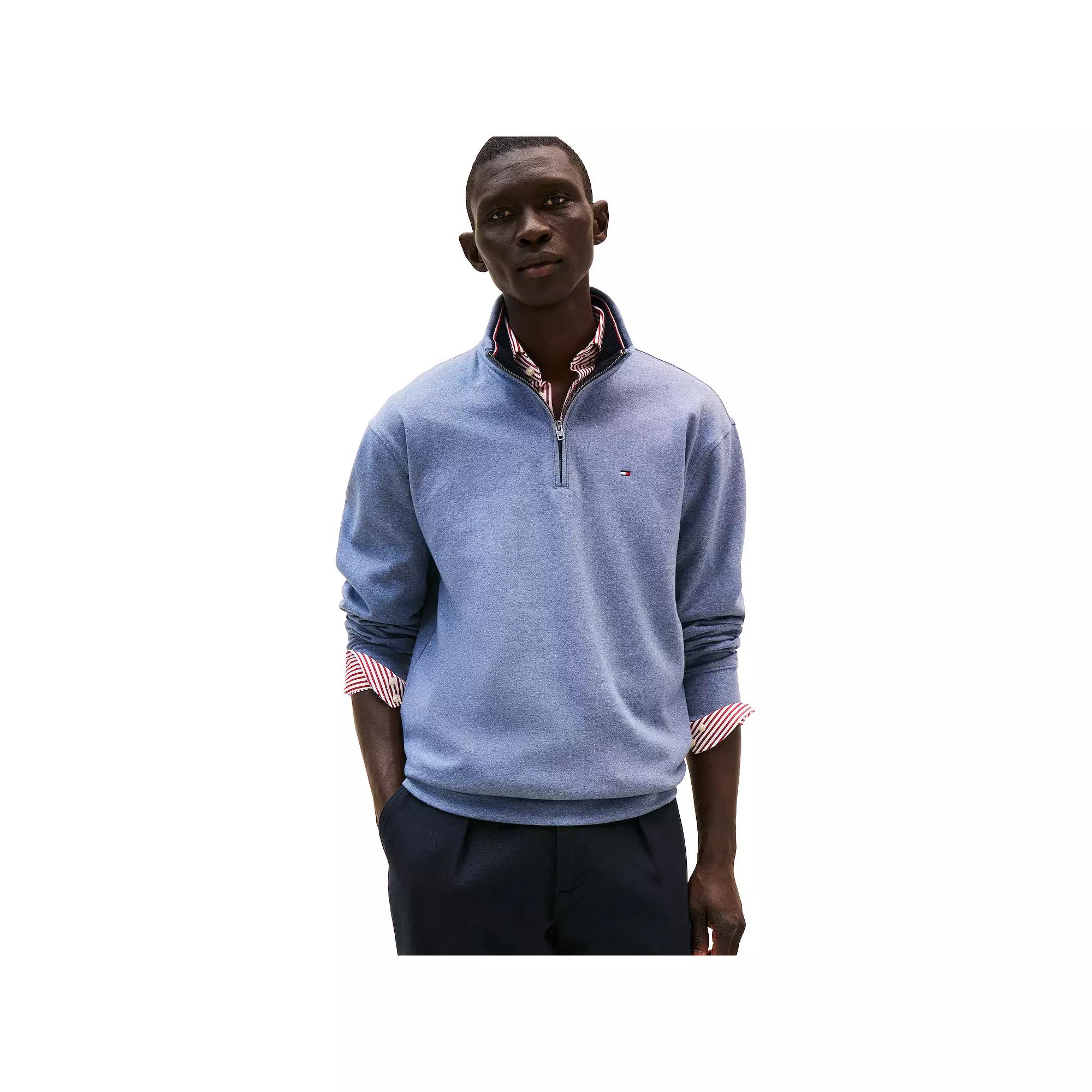 Men's Tommy Hilfiger Logo Quarter-Zip Top,  Product Image