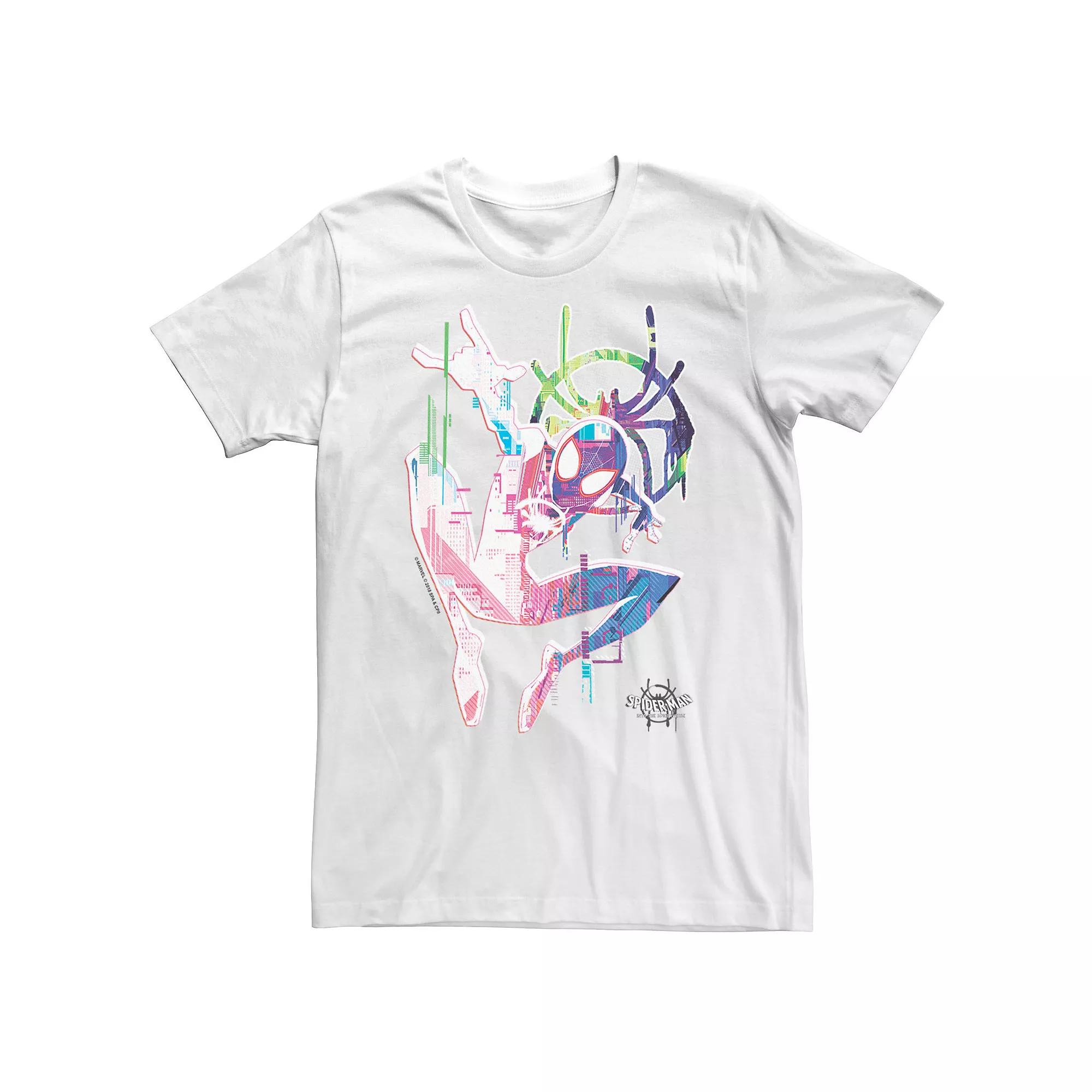 Big & Tall Marvel Spiderverse Watercolor Spidey Pose Tee, Men's,  Product Image