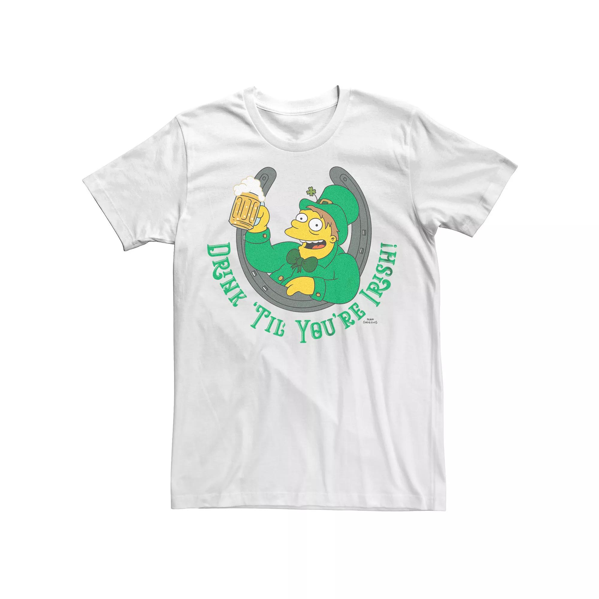 Big & Tall The Simpsons Irish Horseshoe Tee, Men's,  Product Image
