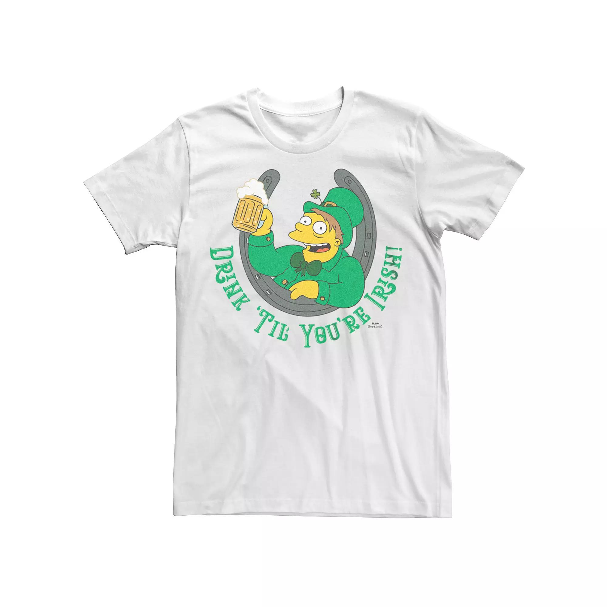 Big & Tall The Simpsons Irish Horseshoe Tee, Men's,  Product Image