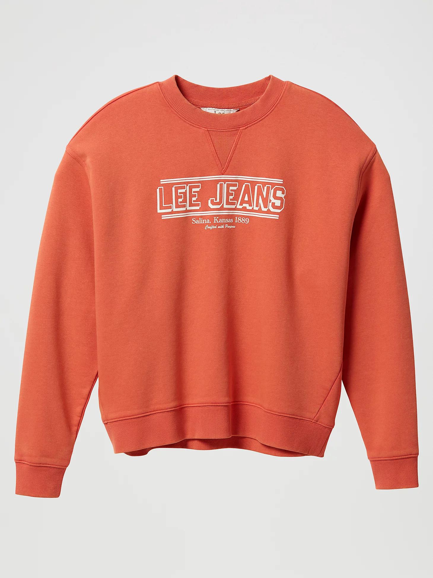 Women's Lee Jeans Crew Neck Graphic Sweatshirt | Women's Tops & Tees | Lee® Product Image