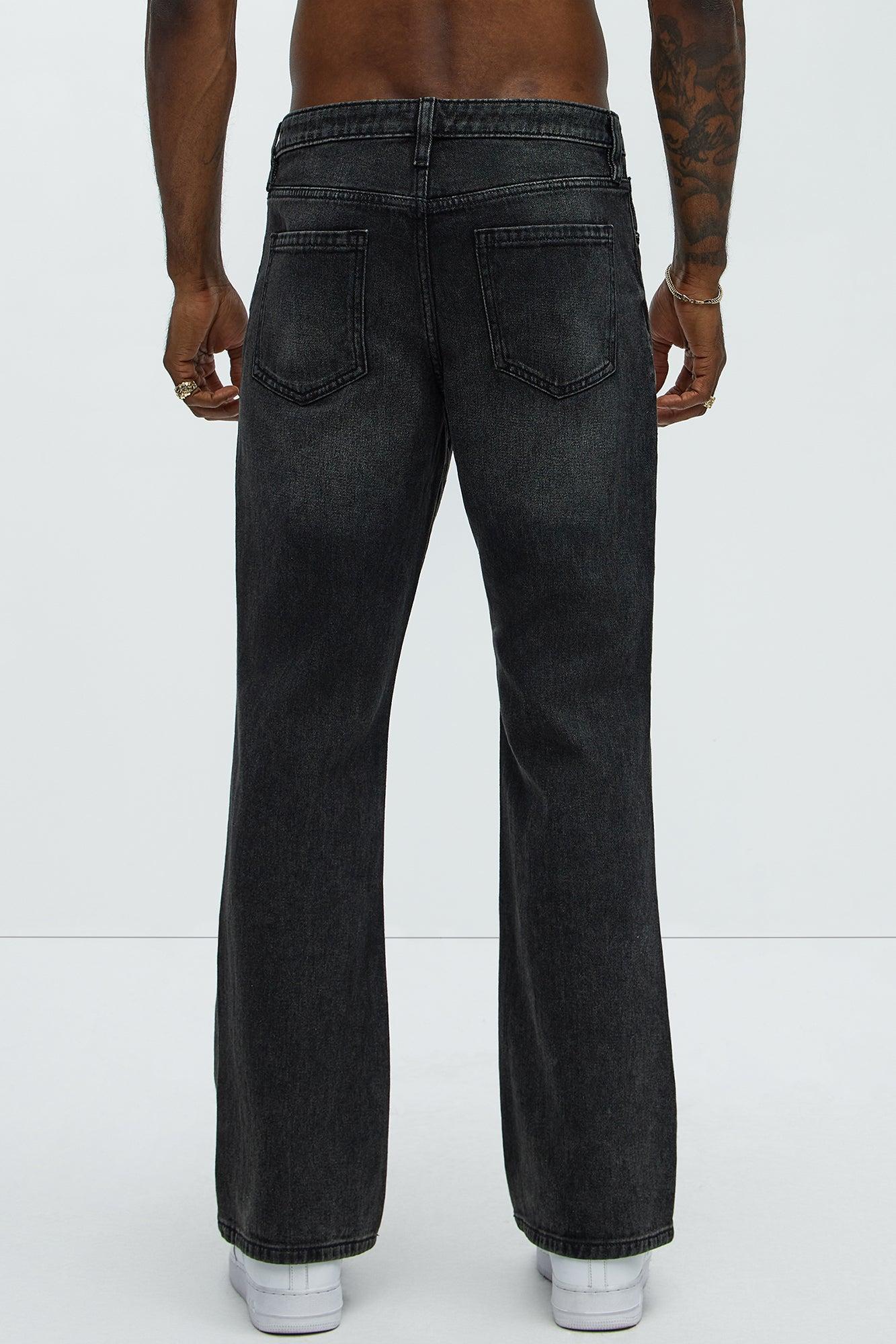 Brayton Distressed Bootcut Jeans - Black Wash Product Image