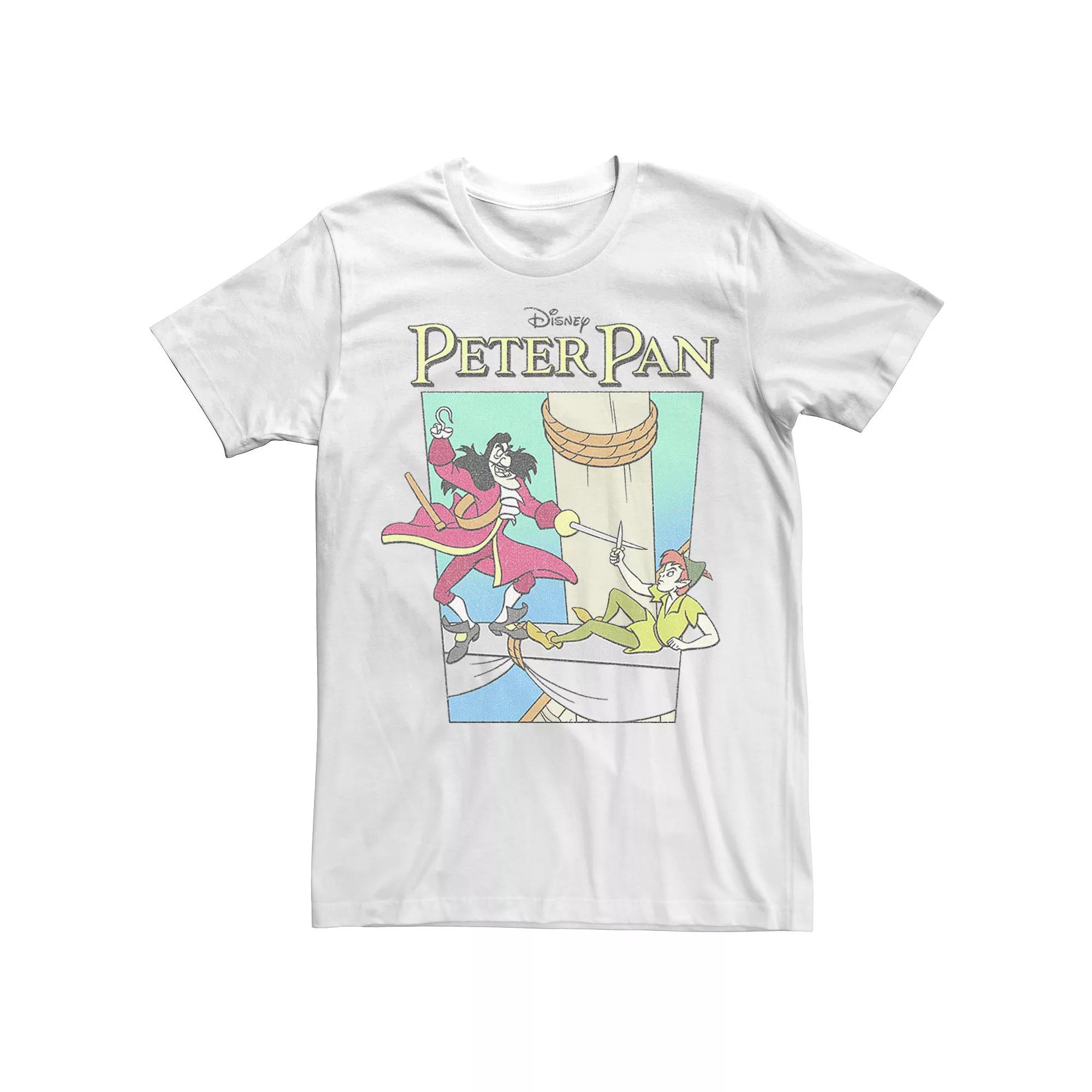 Men's Disney's Peter Pan & Captain Hook Vintage Poster Tee,  Product Image