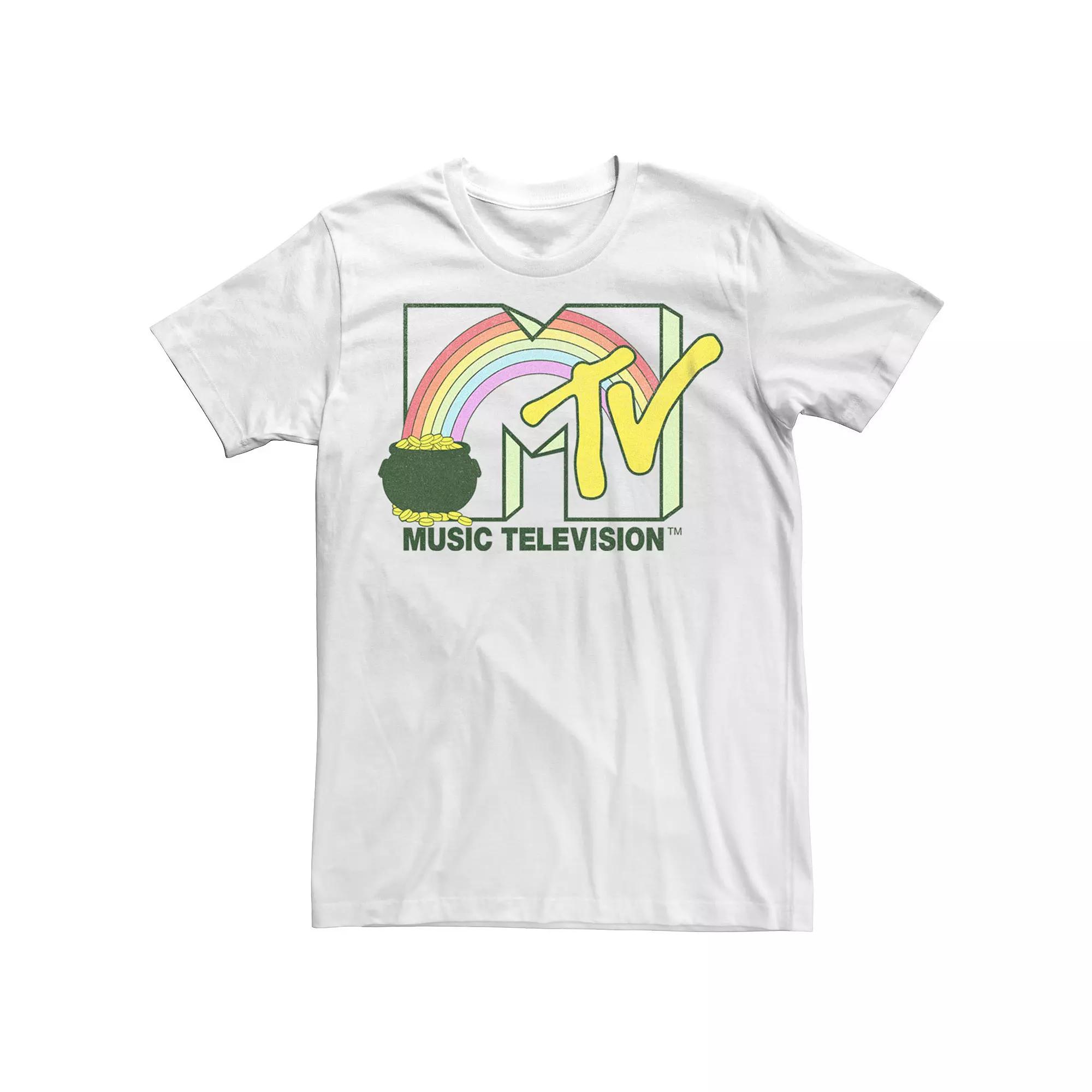 Big & Tall MTV Music Television St. Patrick's Day Pot Of Gold Logo Tee, Men's,  Product Image