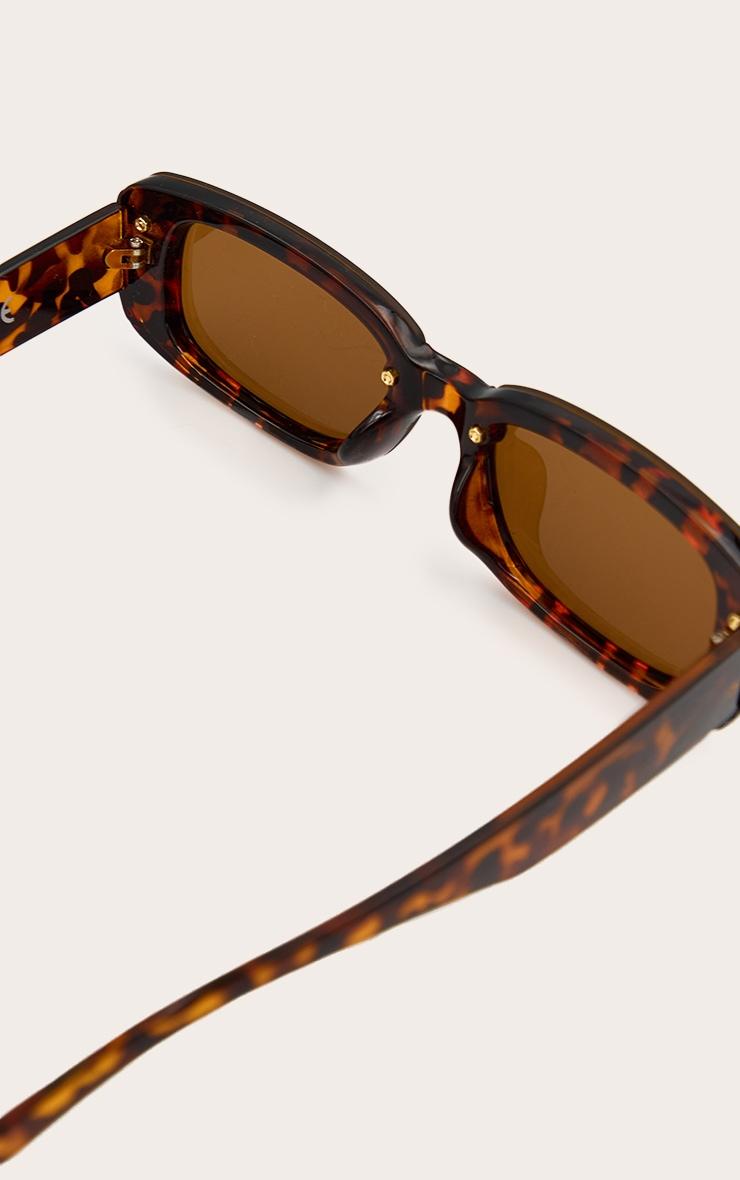 Brown Tortoiseshell Square Sunglasses Product Image