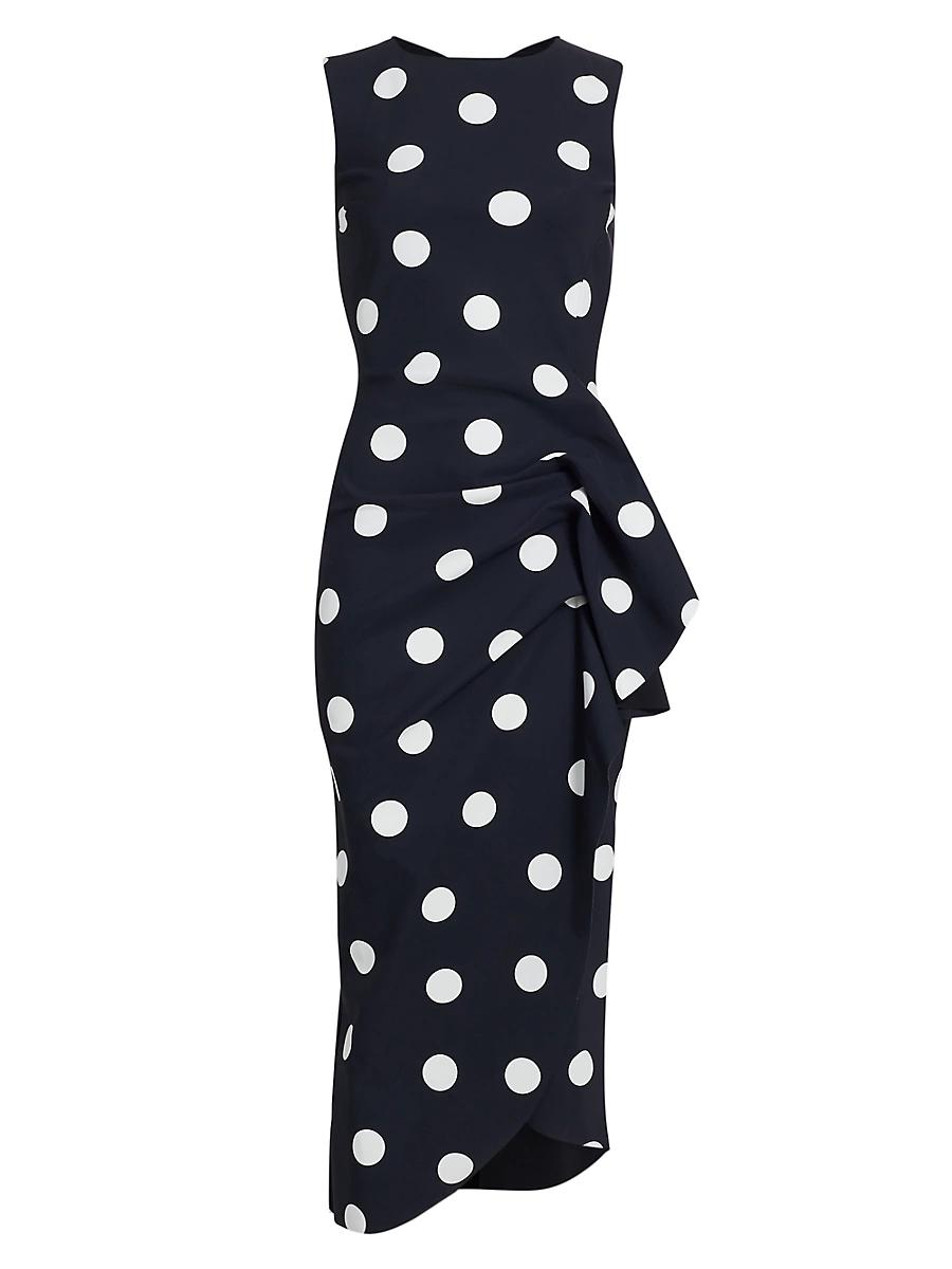 Womens Wang Polka Dot Cocktail Dress Product Image