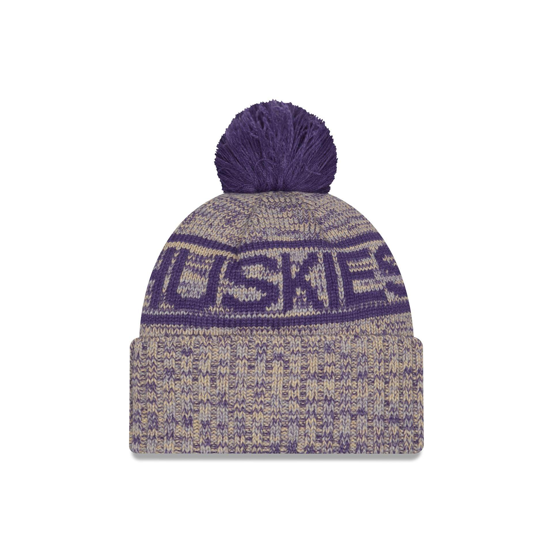 Washington Huskies Cold Weather Pom Knit Hat Male Product Image