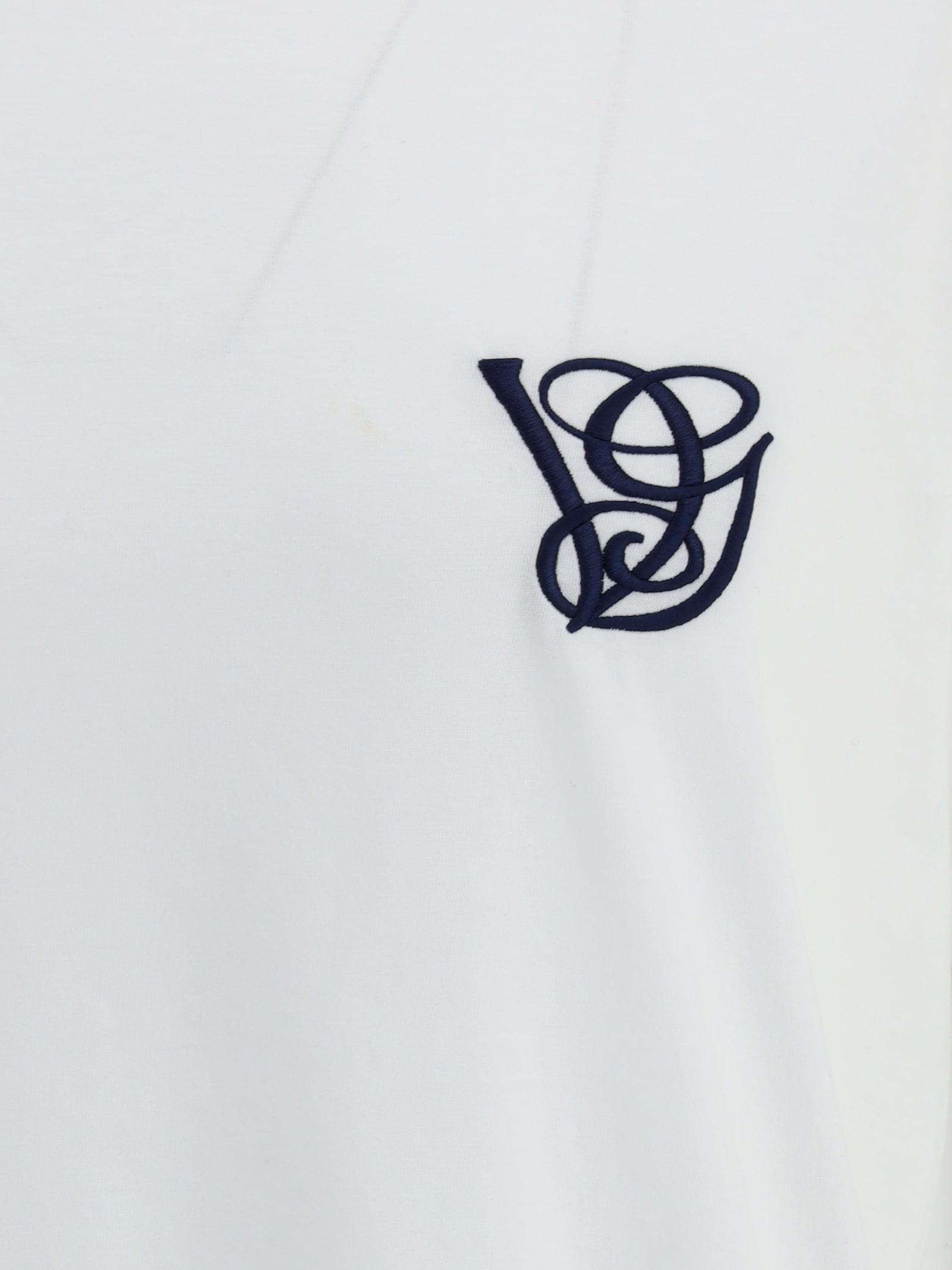 VALENTINO Logo Embroidery Crew Neck Short Sleeves T-shirt In White Product Image