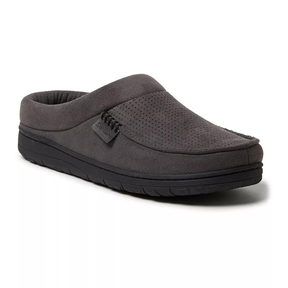 Men's Dearfoams Brendan Perforated Microsuede Clog Slipper,  Product Image