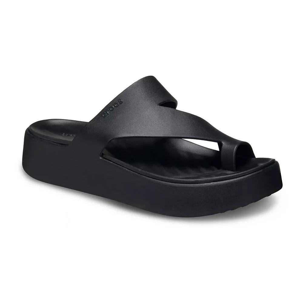 Crocs Womens Getaway Platform Toe Loop Sandal Product Image