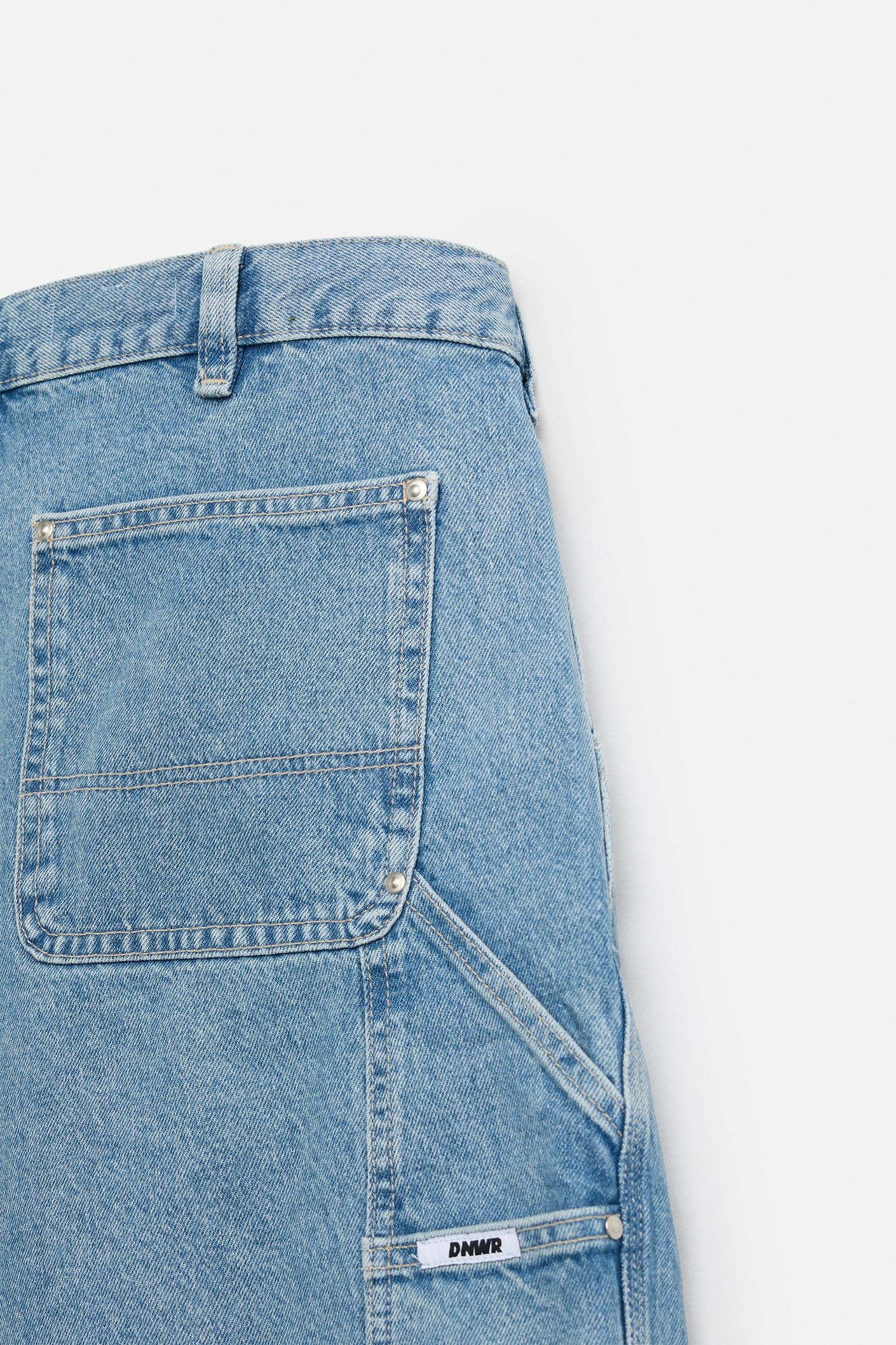 CARPENTER POCKET DENIM SHORTS Product Image