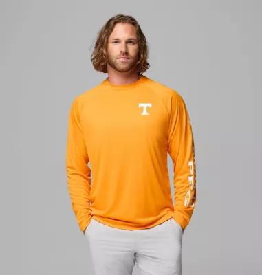Columbia Men's Collegiate PFG Terminal Tackle Long Sleeve Shirt - Tennessee- Product Image