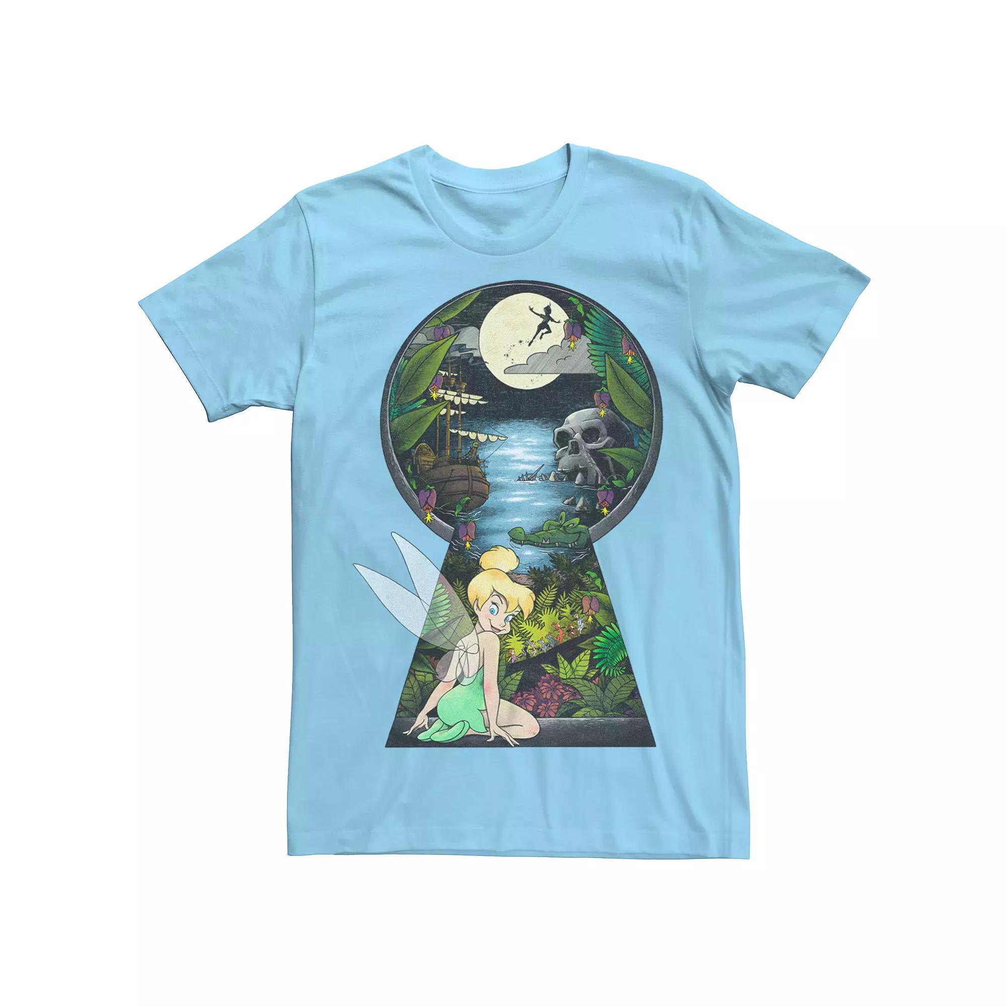 Disney's Tinker Bell Nature Filled Keyhole Men's Tee,  Product Image