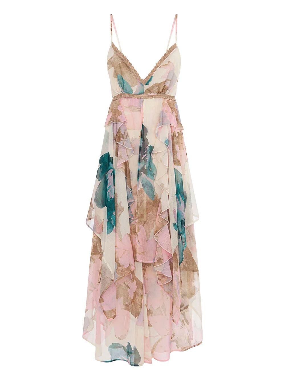 floral ruffled midi dress Product Image