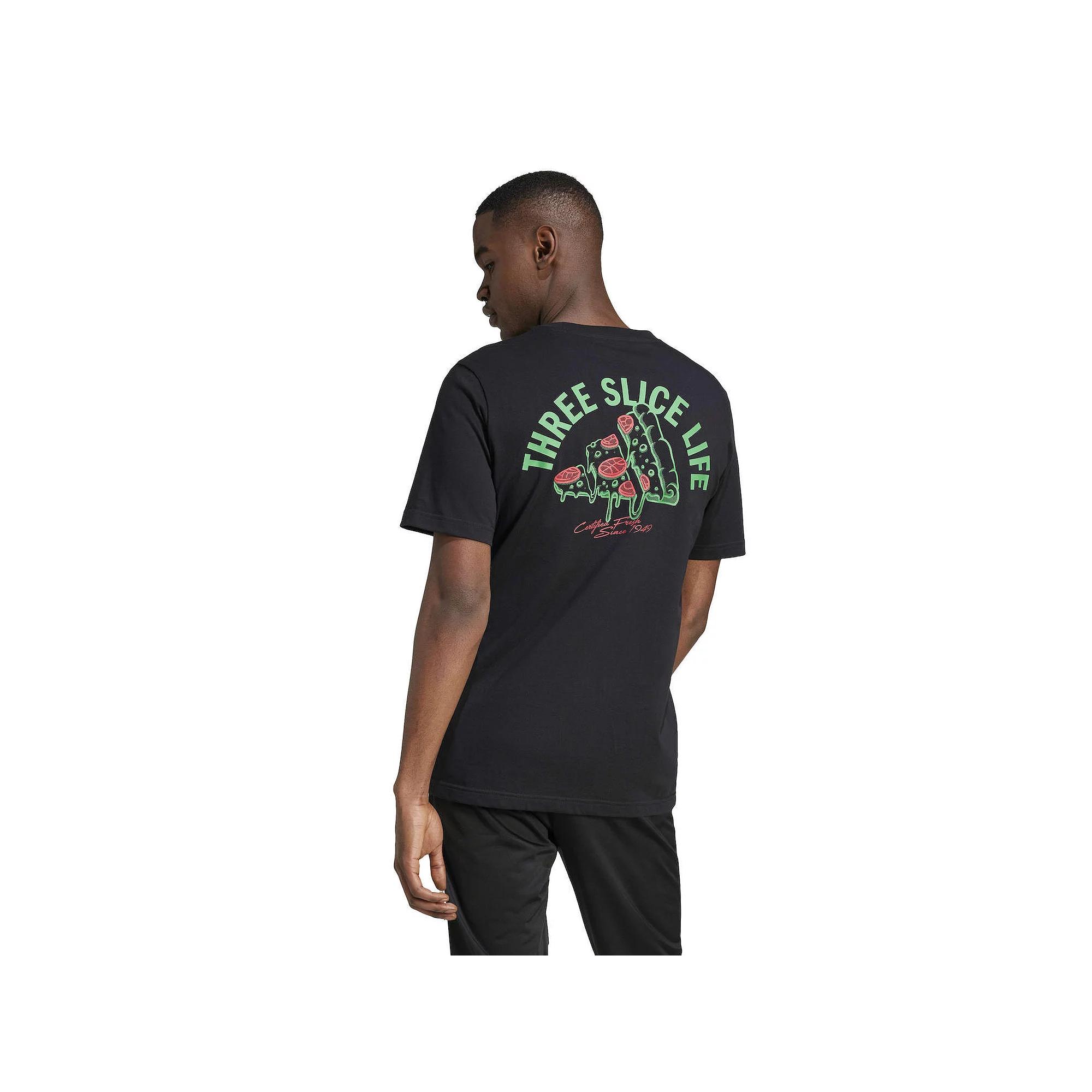 Big & Tall adidas Lounge Pizza Graphic Sportswear Tee, Men's,  Product Image