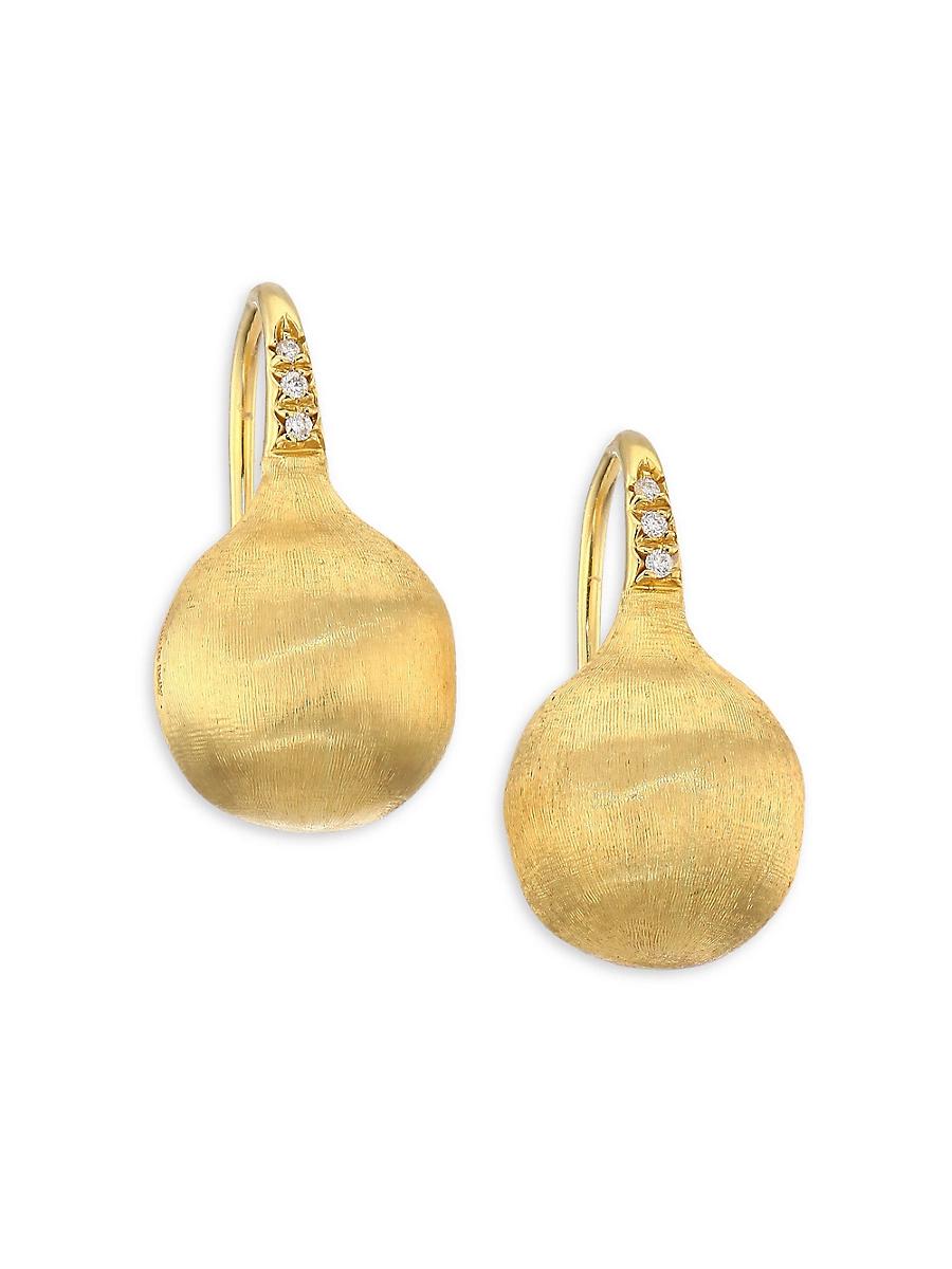 Marco Bicego 18K Yellow Gold Africa Constellation Medium Diamond Drop Earrings Product Image