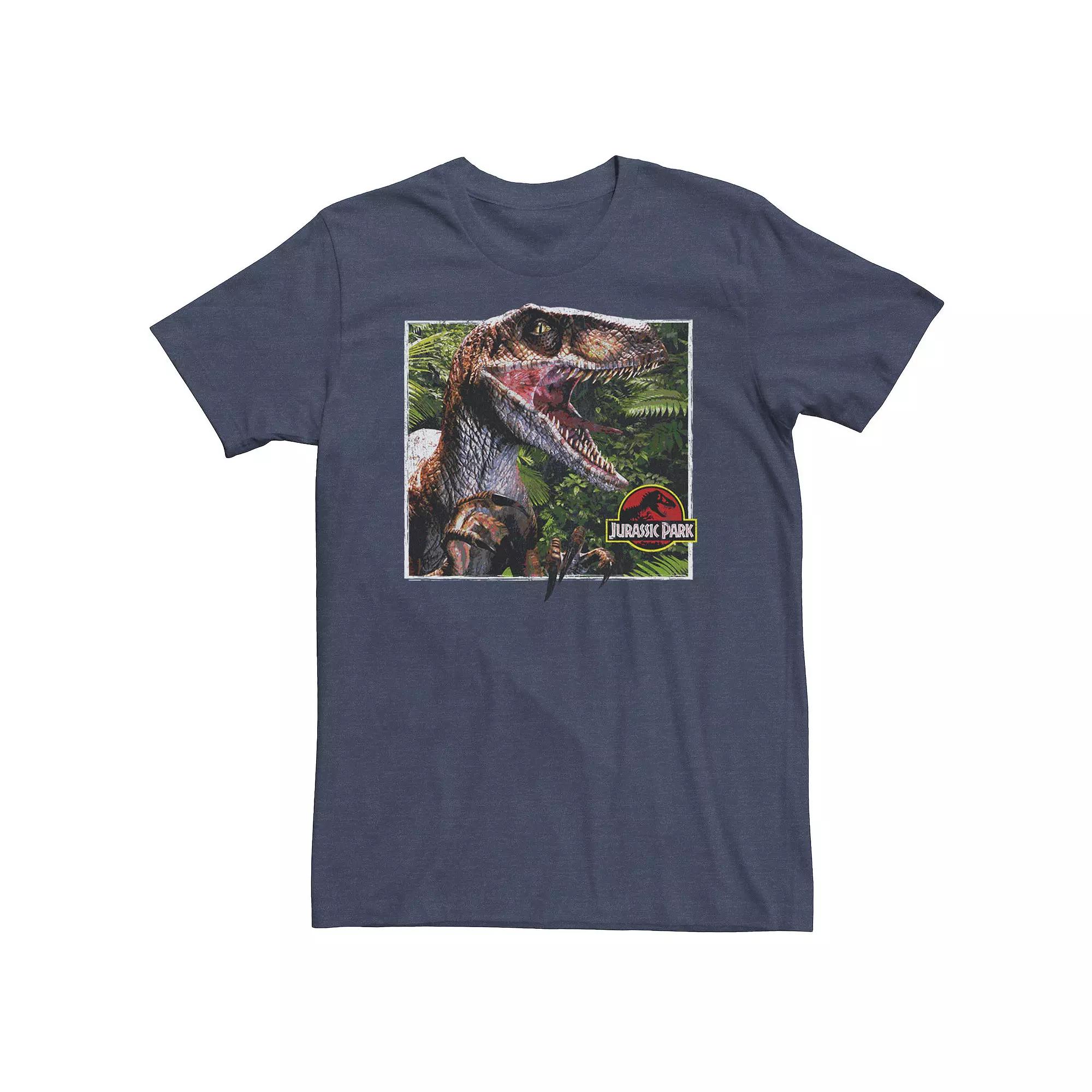 Big & Tall Jurassic Park Raptor Coming Out Of Forest Tee, Men's,  Product Image