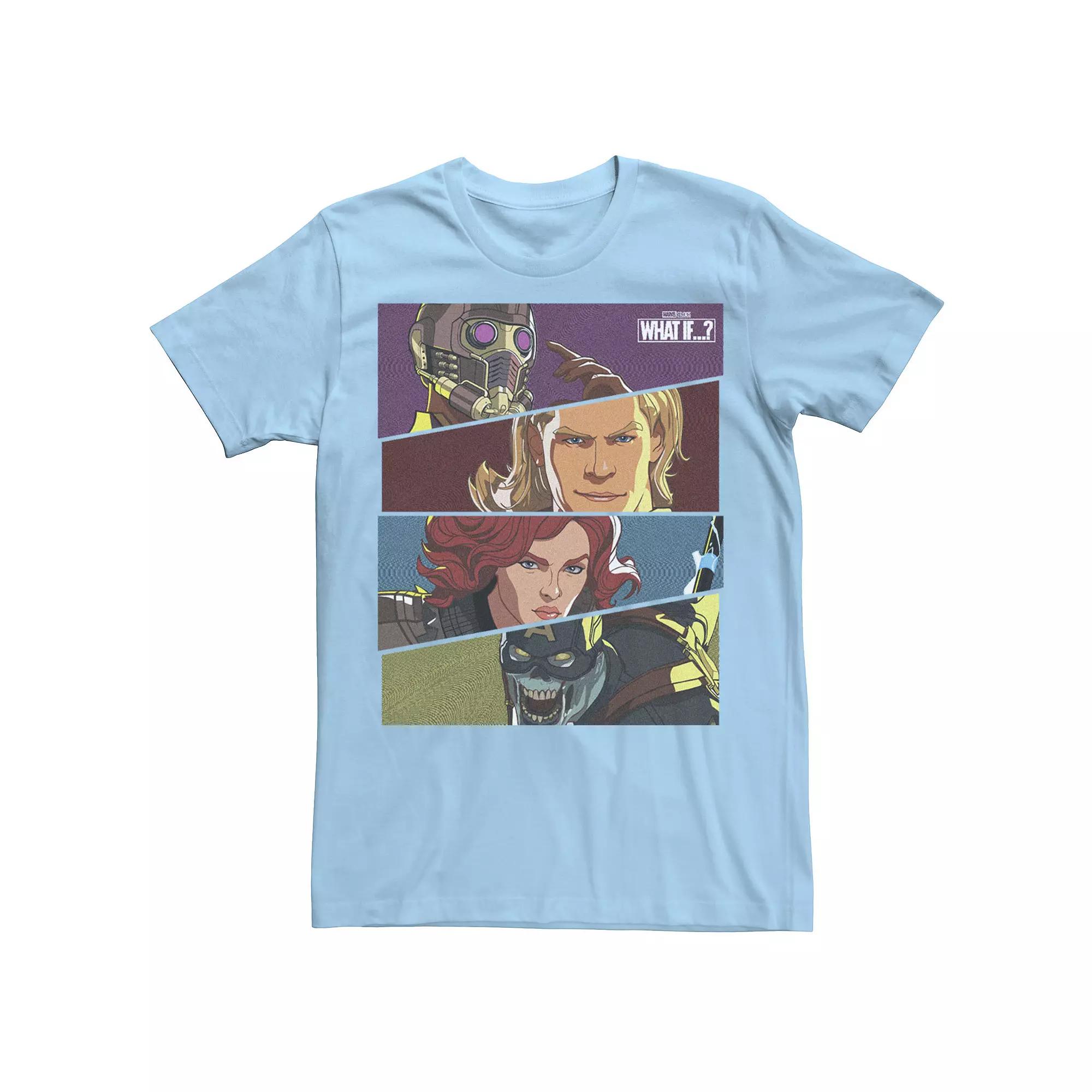 Men's Marvel What If Hero Slant Panels Tee, Boy's,  Product Image