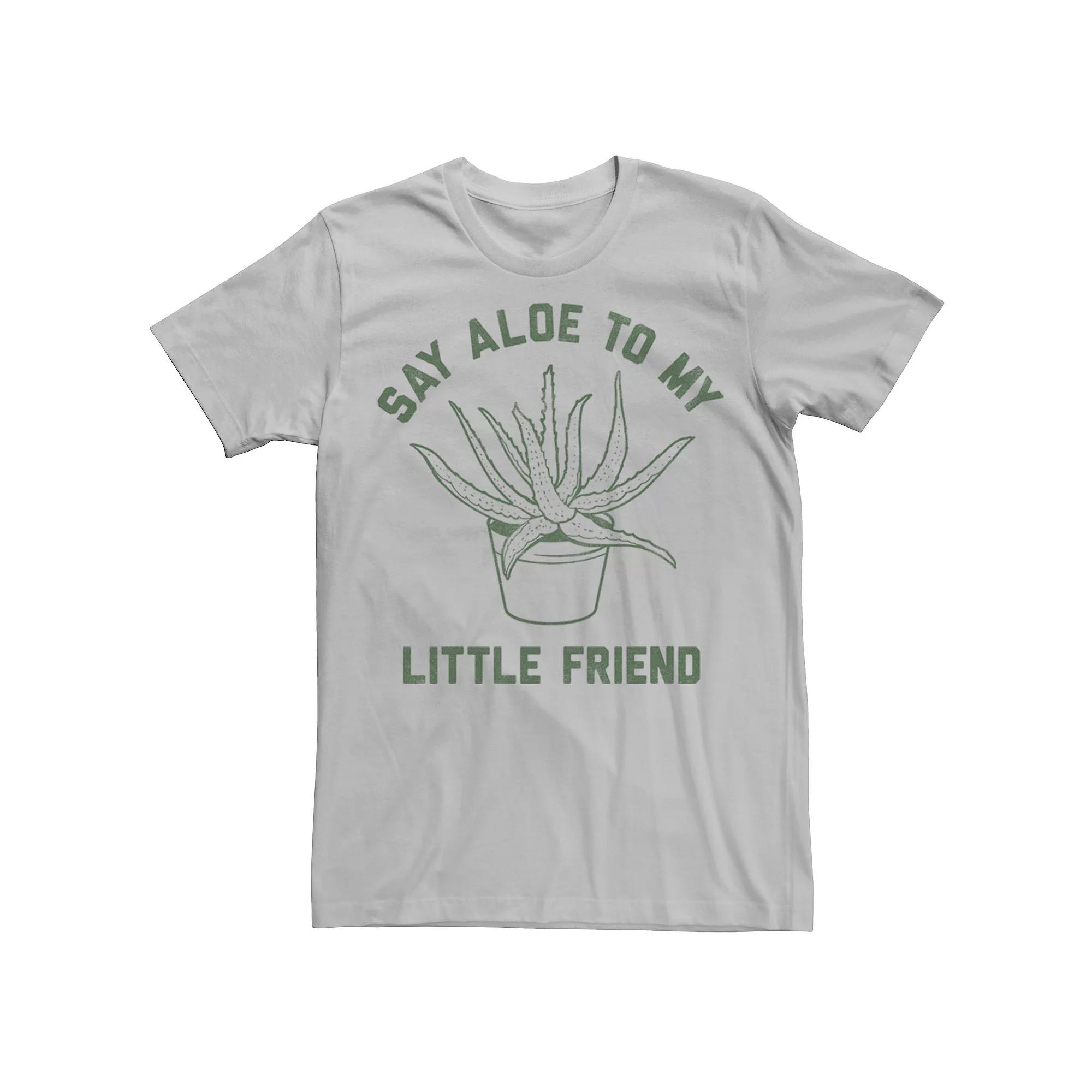 Men's Say Aloe To My Little Friend Plant Sketch Tee,  Product Image