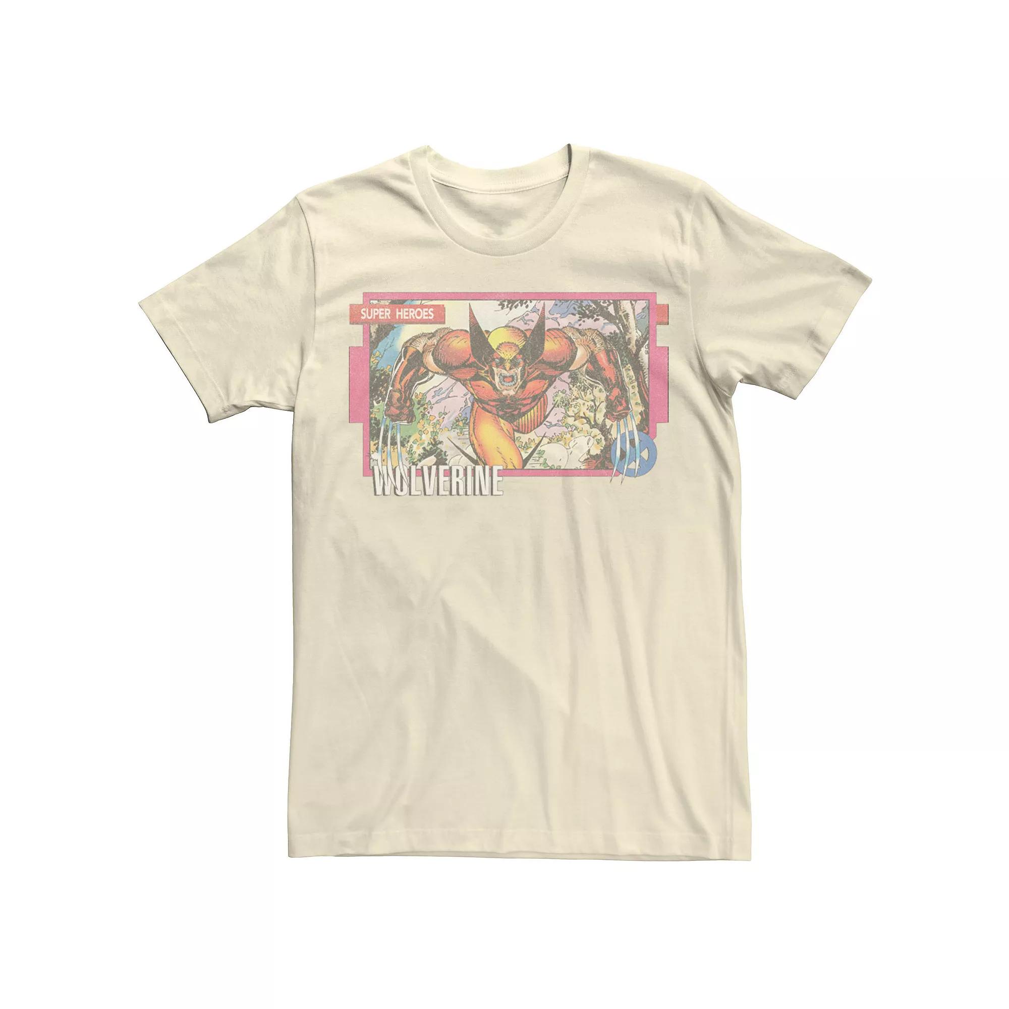 Men's Marvel X-Men Wolverine Super Heroes Portrait Panel Tee,  Product Image