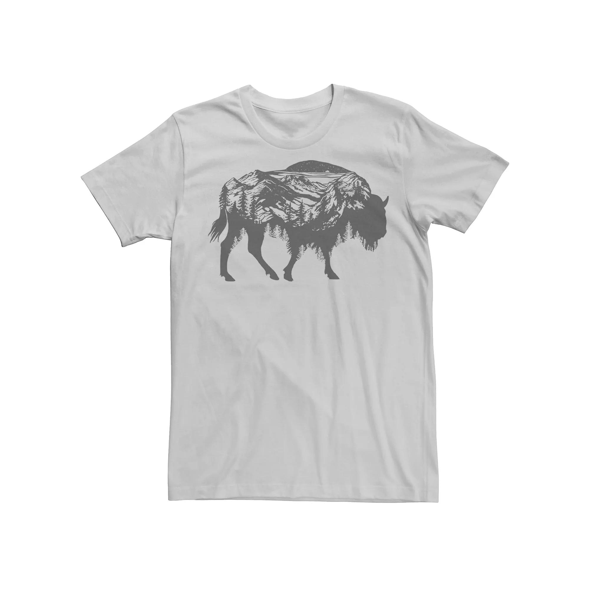 Mens Buffalo Adventure Fill Graphic Tee Product Image
