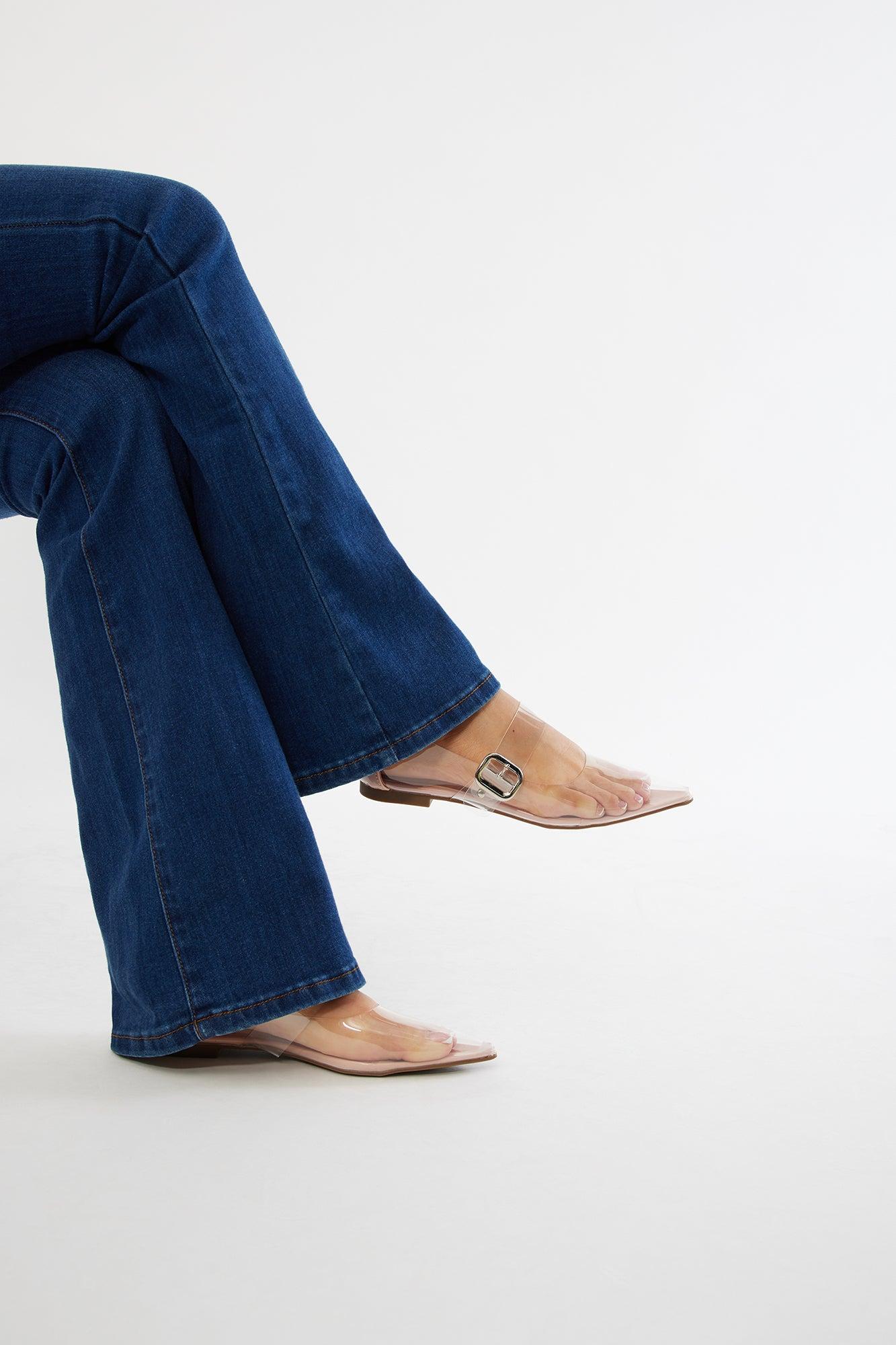 Valletta Buckle Flats - Nude Product Image