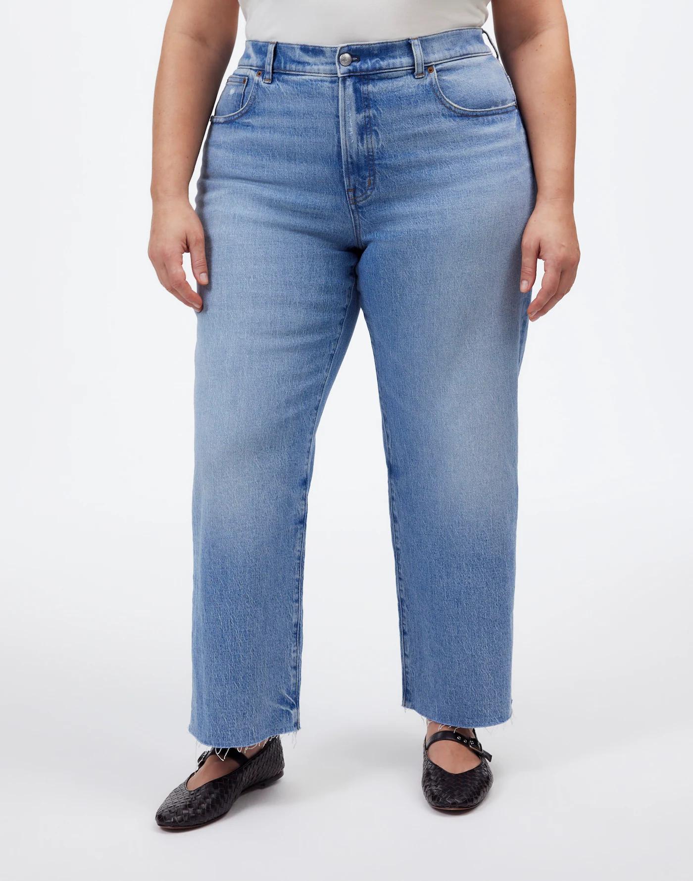 The Plus Perfect Vintage Wide-Leg Crop Jean Product Image