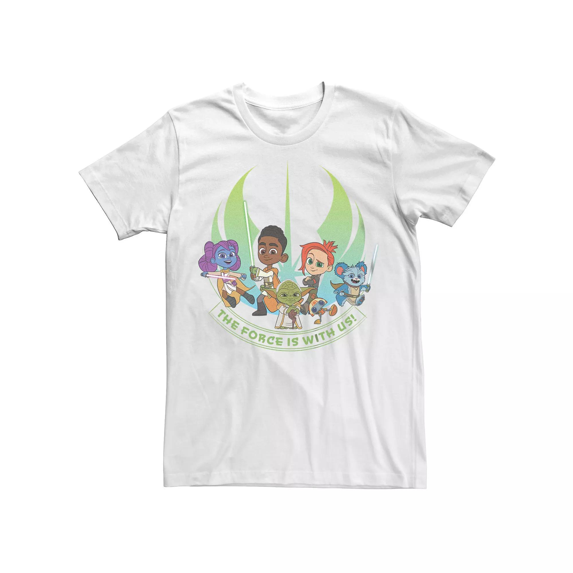 Big & Tall Star Wars: Young Jedi Adventures The Force is With Us Characters Graphic Tee, Men's,  Product Image