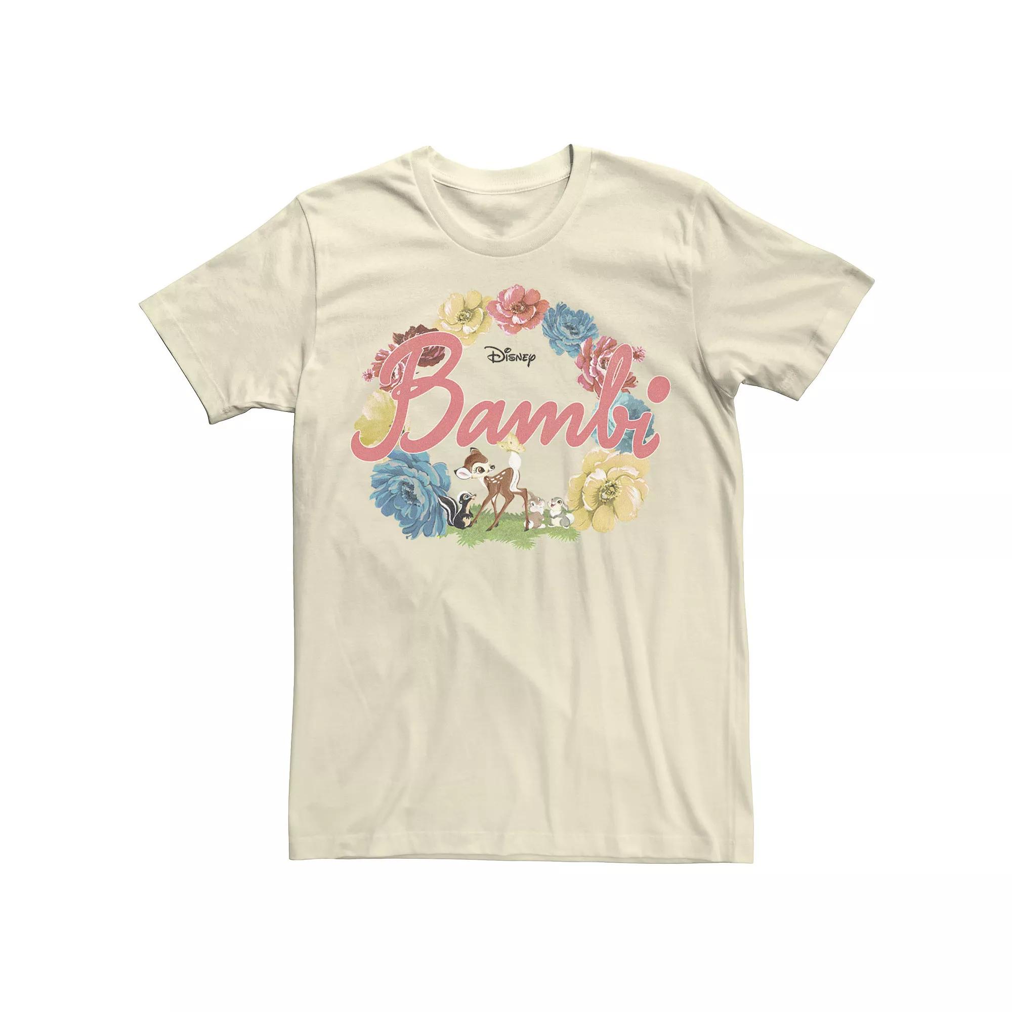 Disney's Bambi Men's Floral Ring Logo Tee,  Product Image
