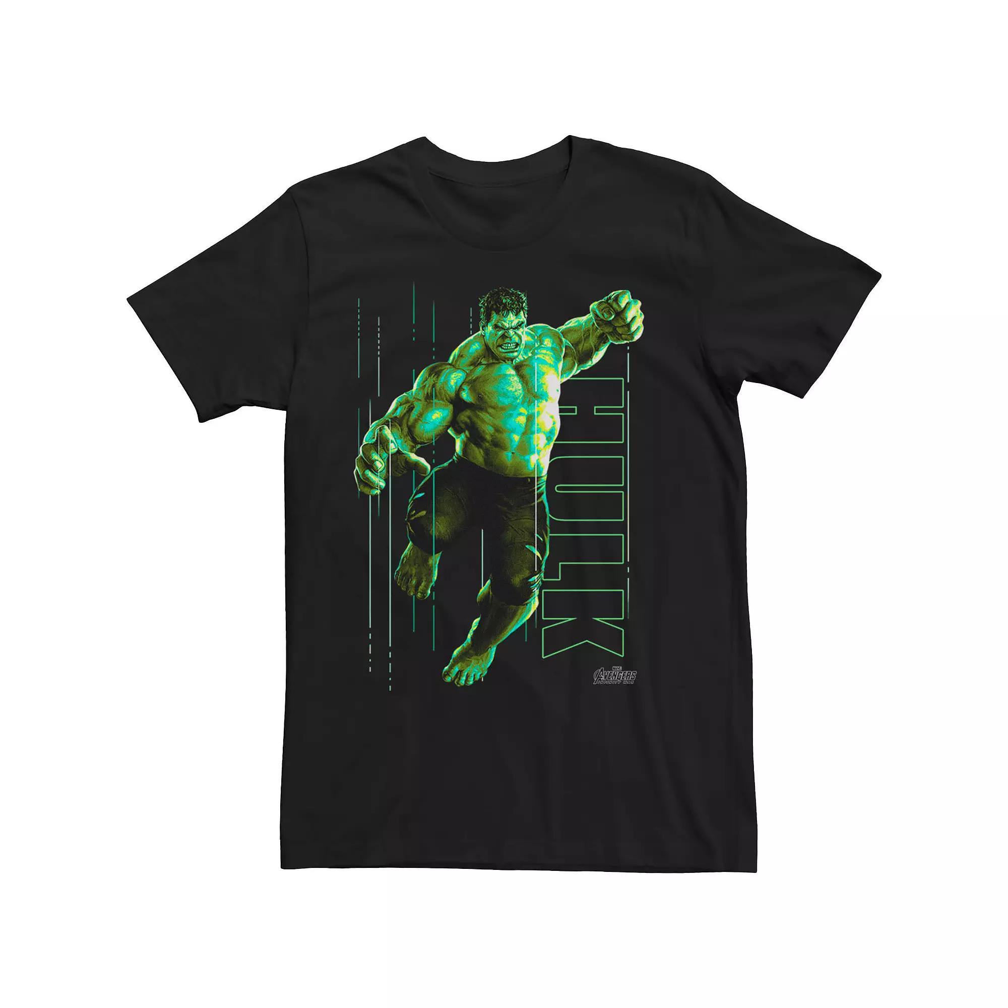 Big & Tall Marvel Infinity War Incredible Hulk Jump Smash Tee, Men's,  Product Image